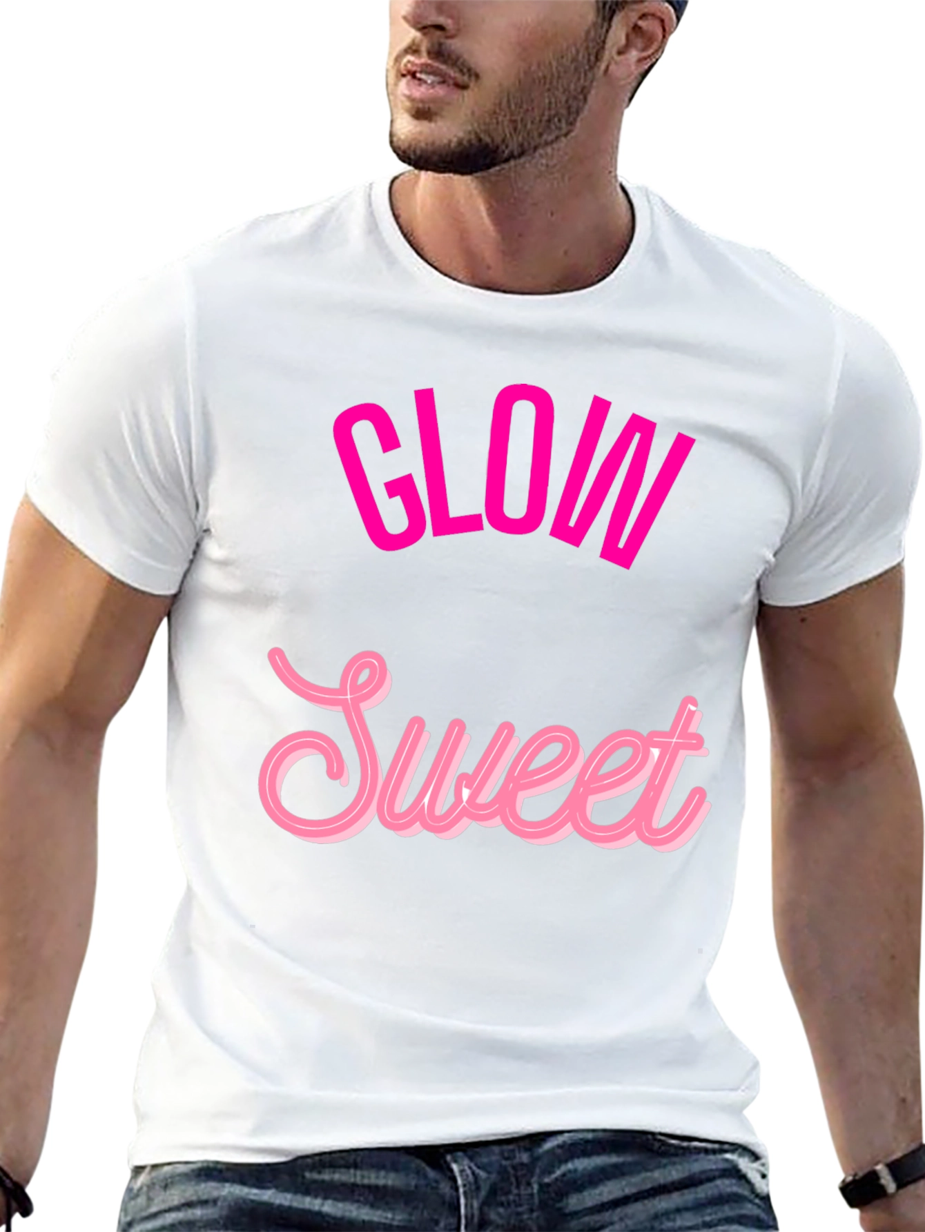 Glow Sweet Graphic Tee - Trendy Casual T-Shirt