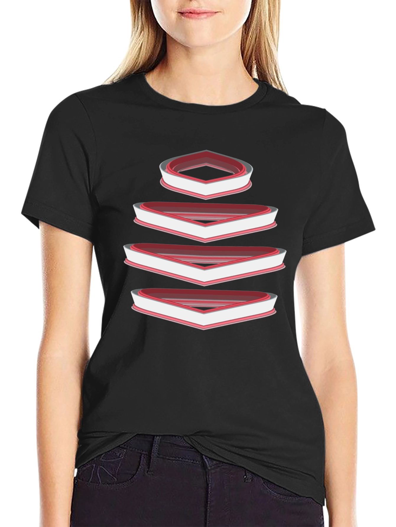 Geometric Diamond T-Shirt - Modern Graphic Tee