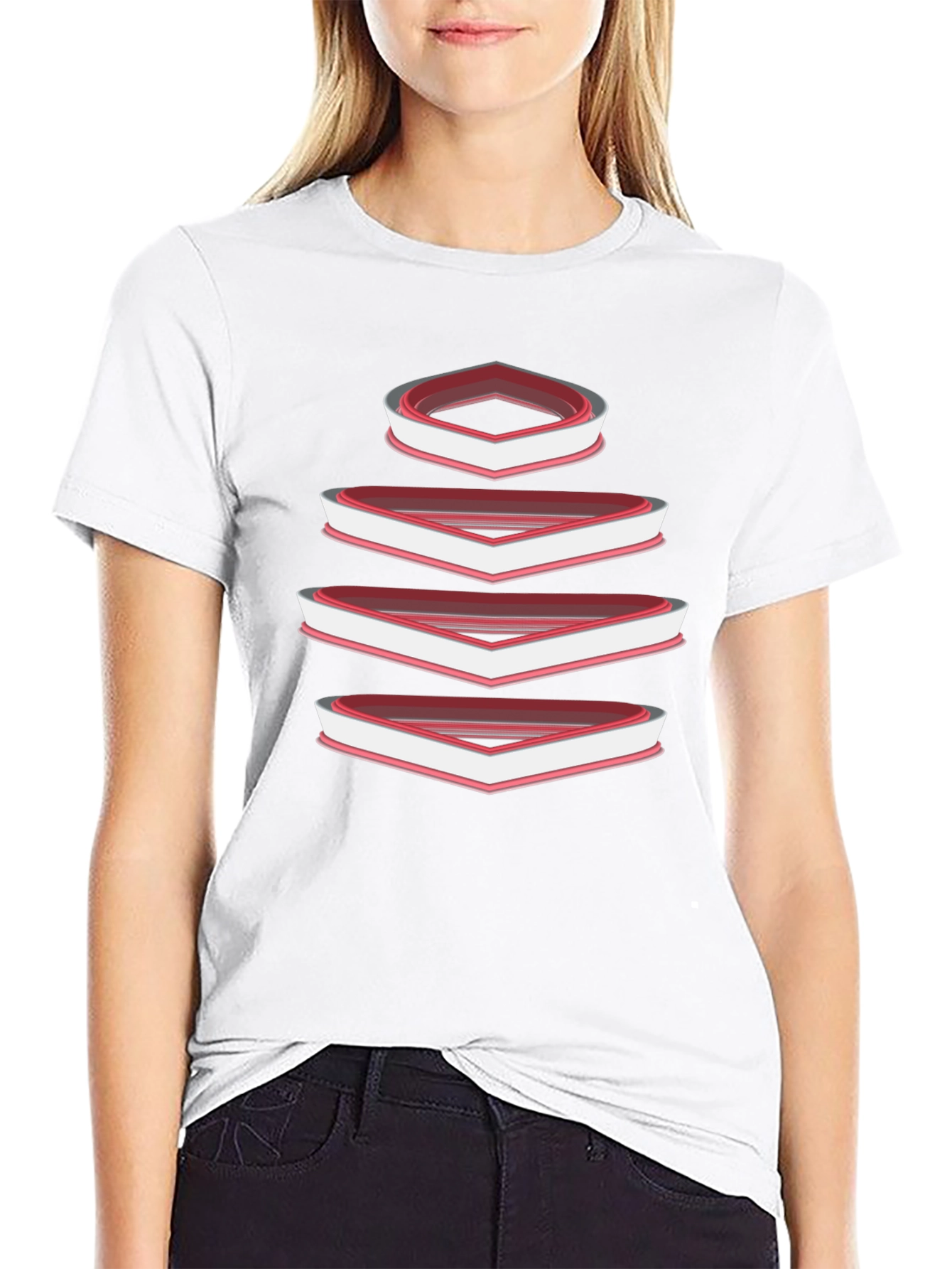 Geometric Diamond T-Shirt - Modern Graphic Tee