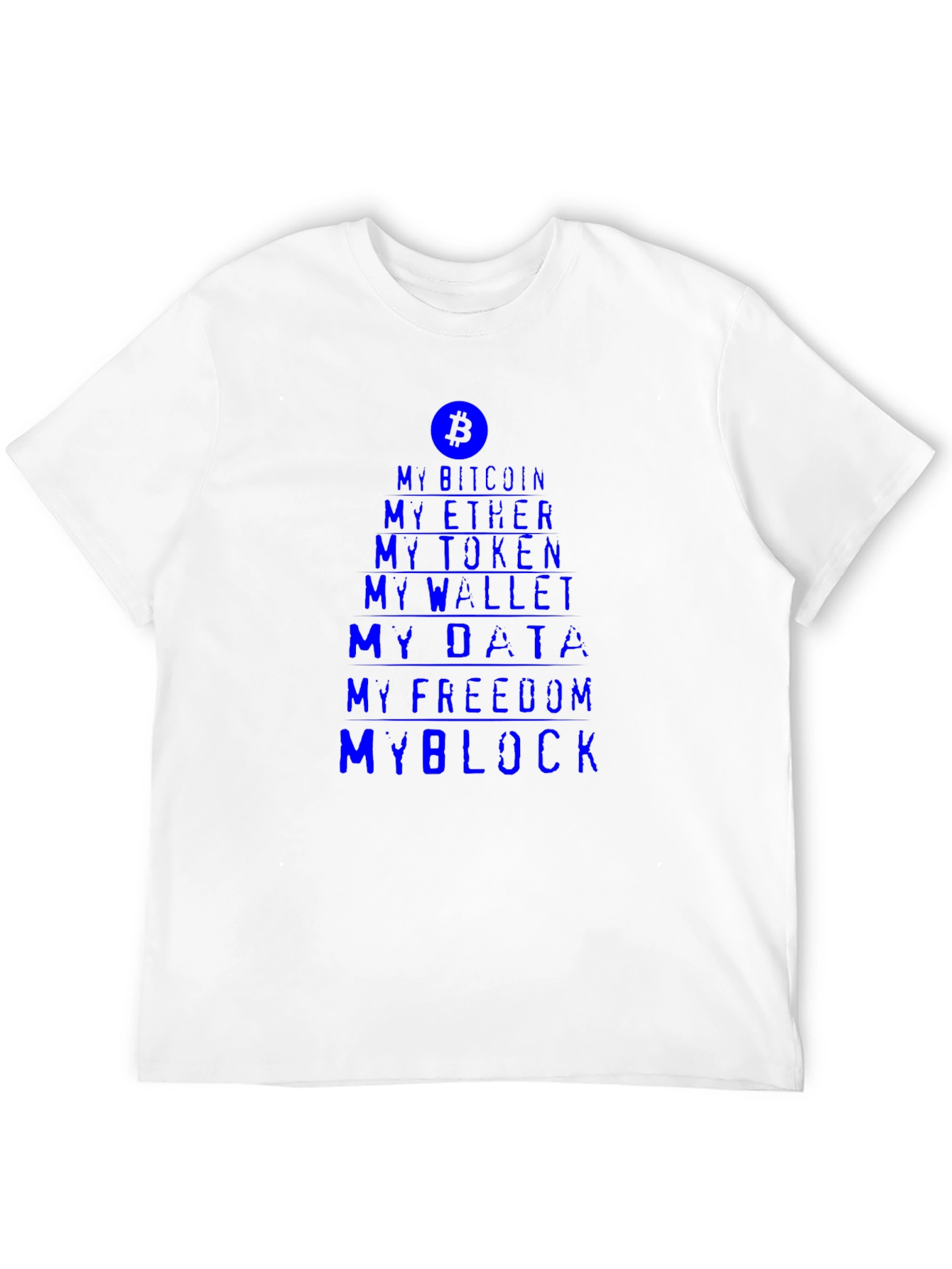 Crypto Enthusiast Tee - My Bitcoin My Block T-Shirt