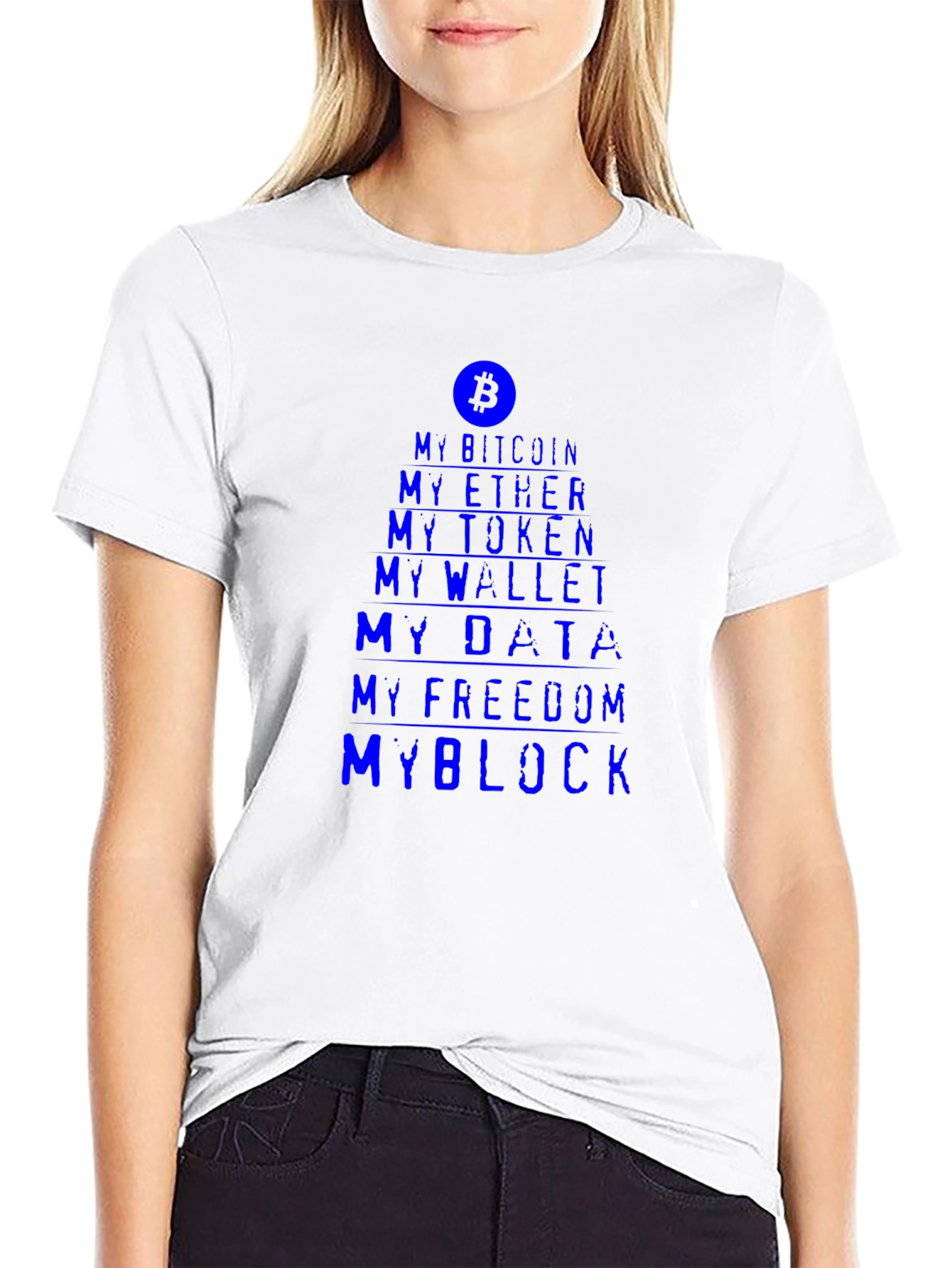 Crypto Enthusiast Tee - My Bitcoin My Block T-Shirt