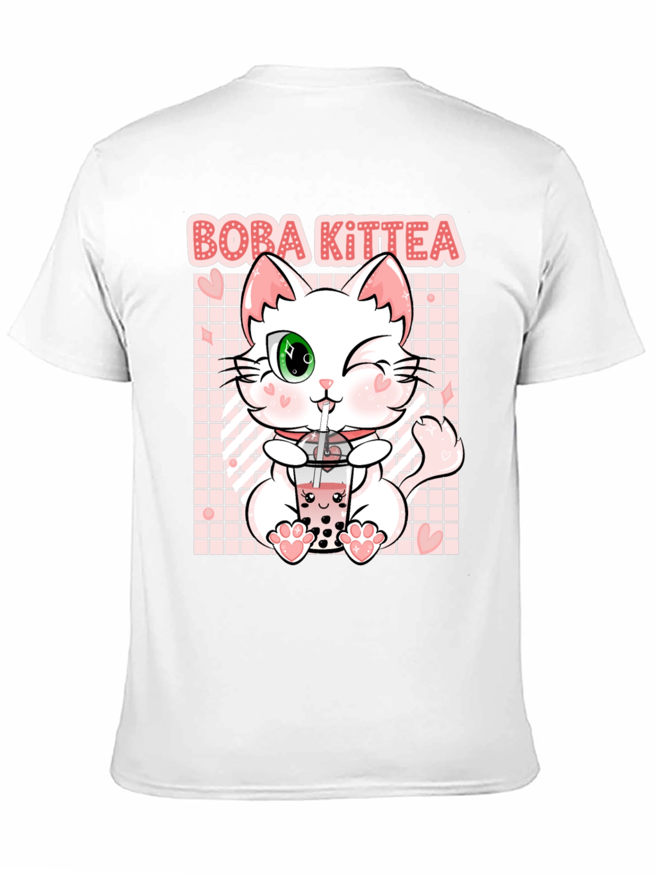 Boba Kittea Black Graphic T-Shirt