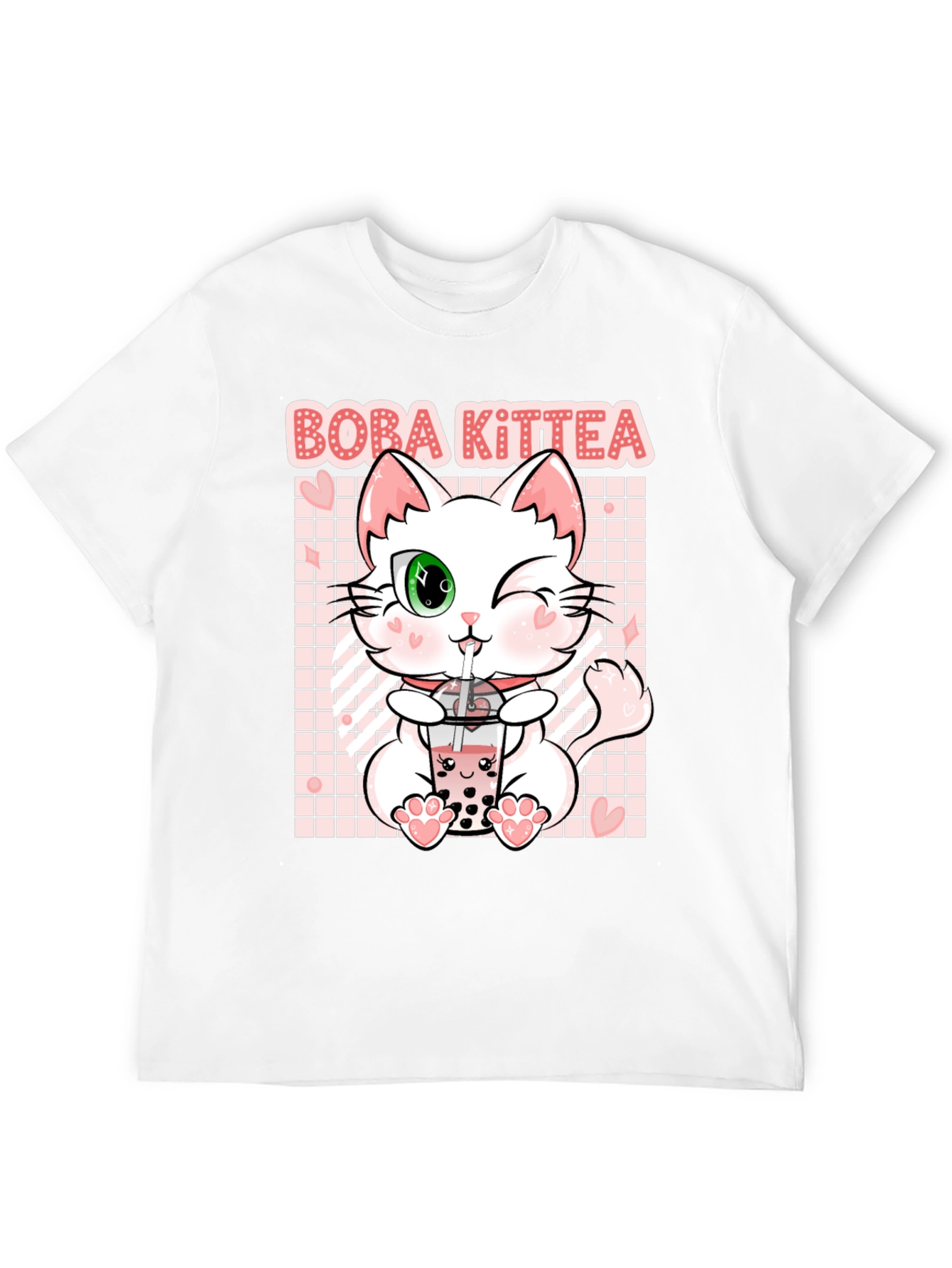 Boba Kittea Black Graphic T-Shirt