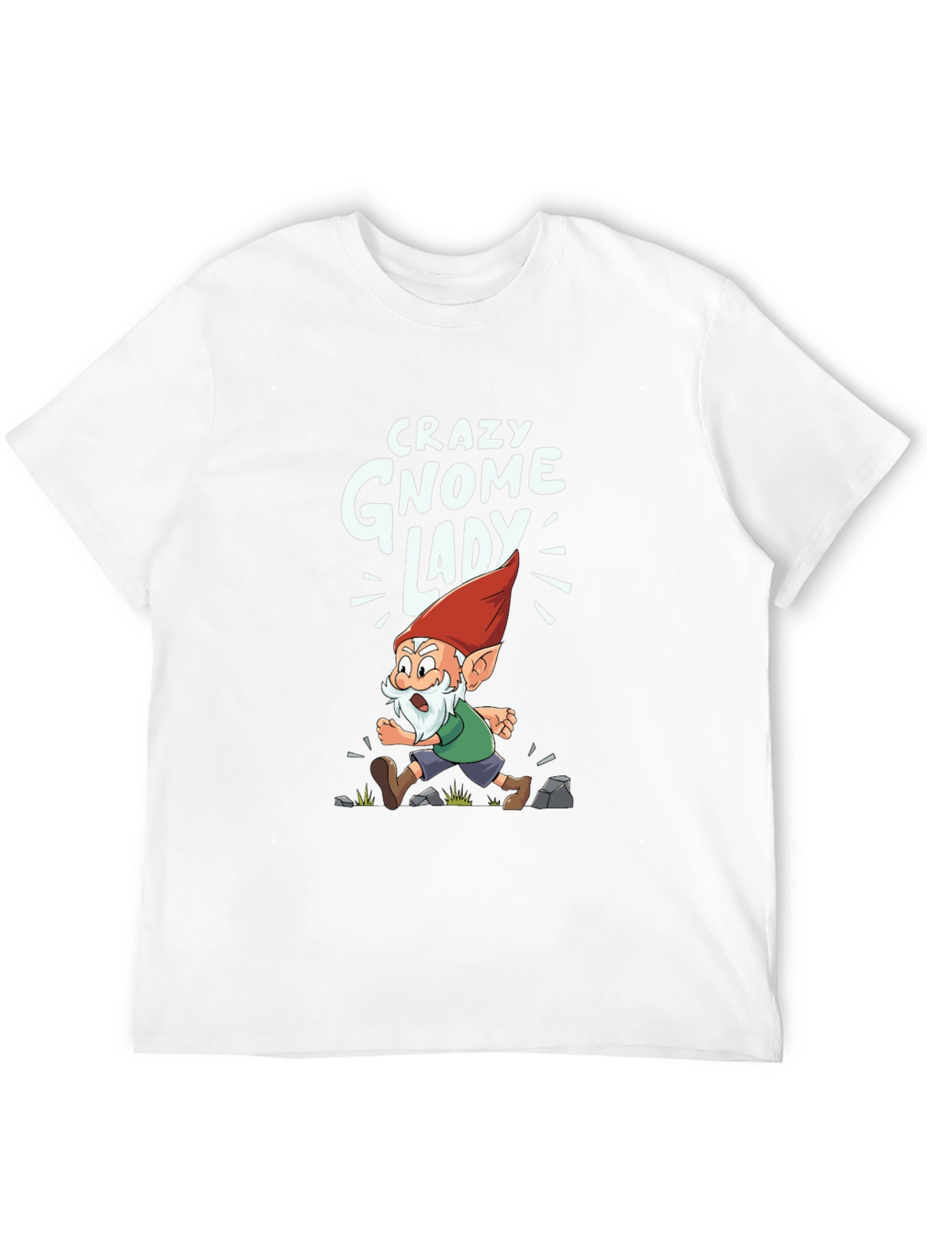 Crazy Gnome Lady Graphic Tee