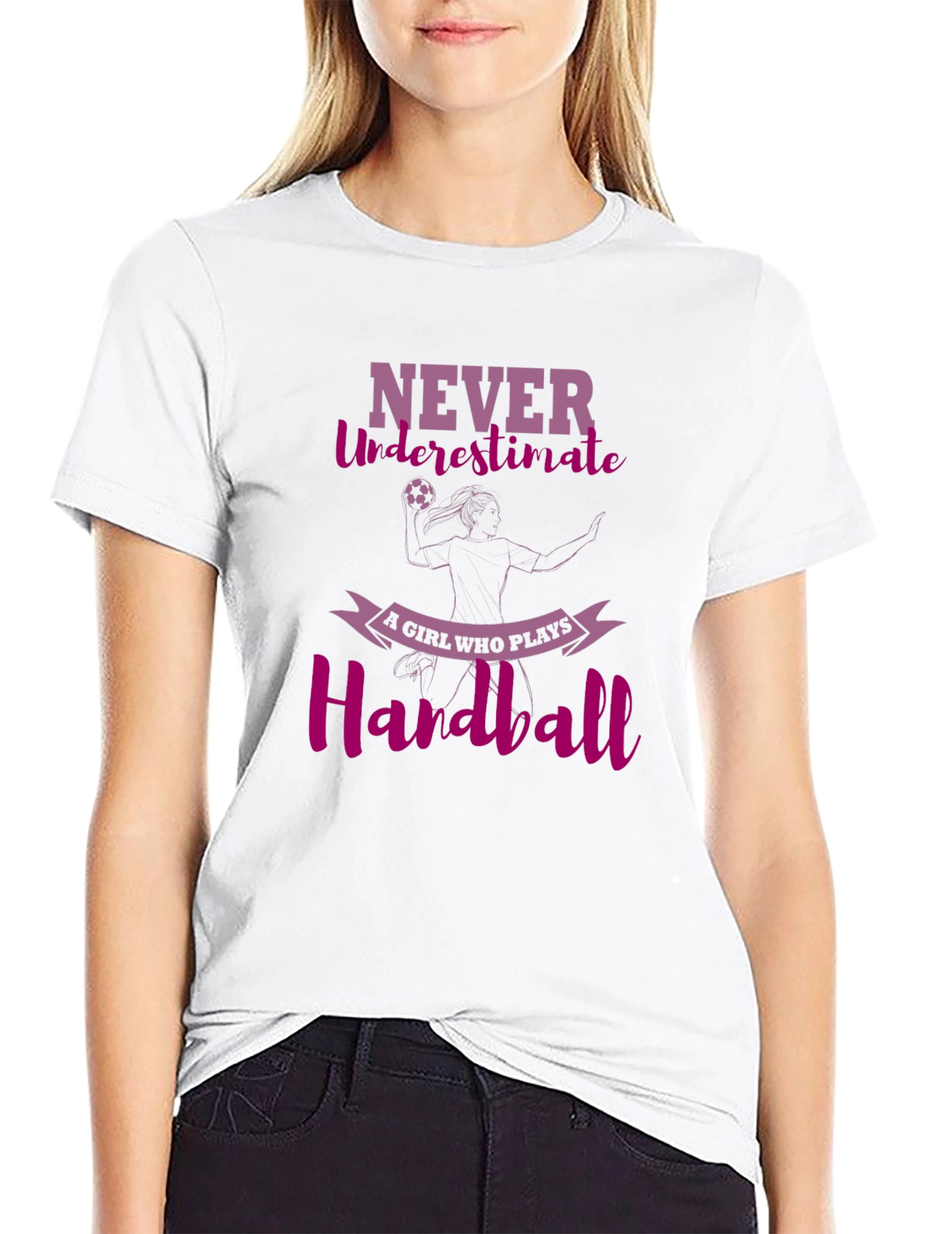 Handball Girls Tee - Never Underestimate