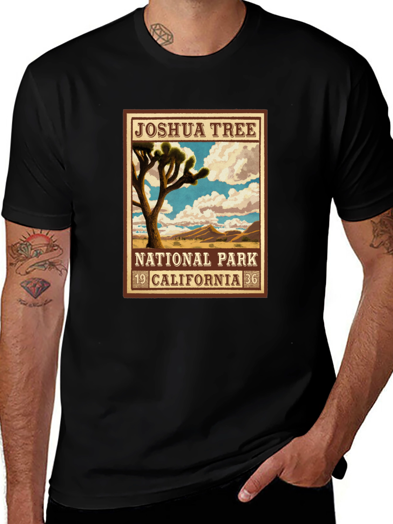 Joshua Tree National Park Black T-Shirt
