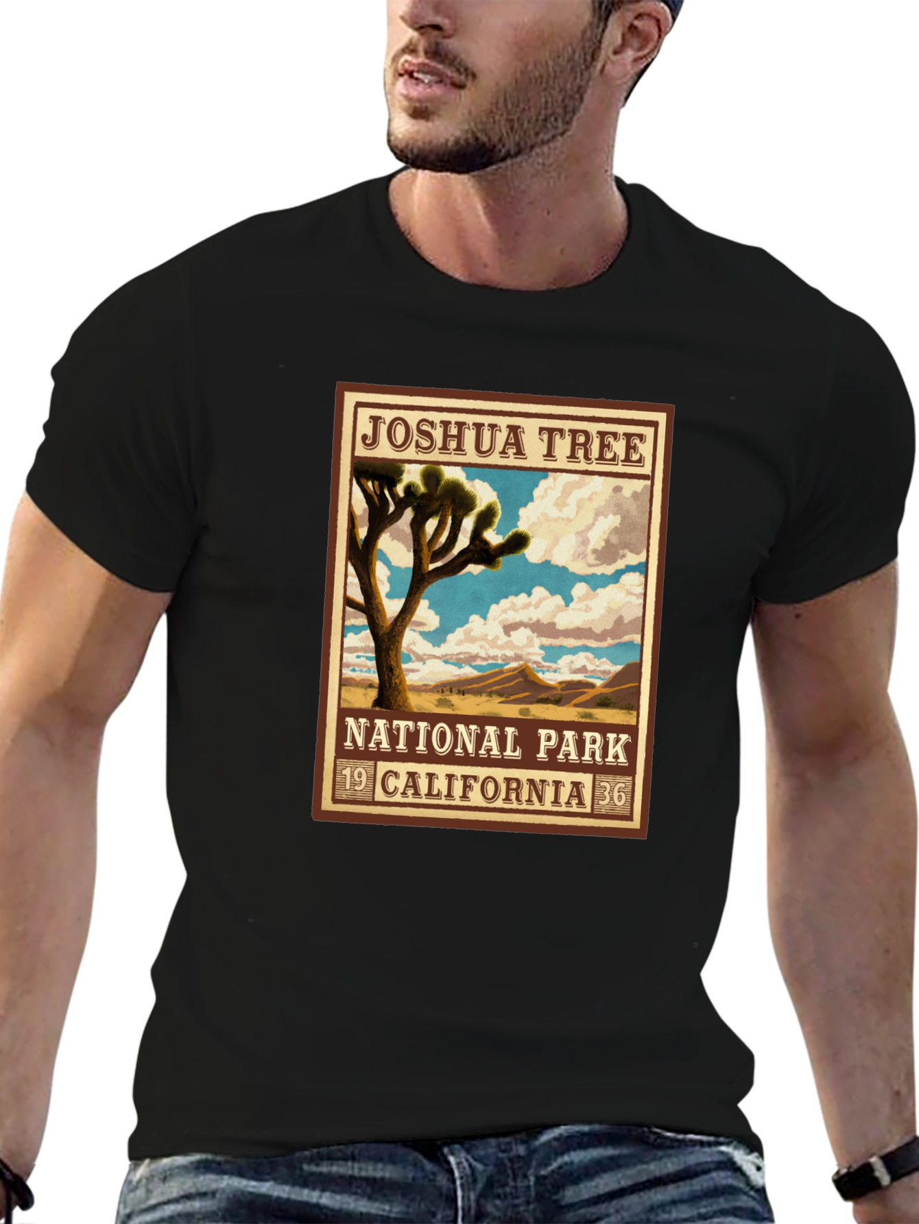 Joshua Tree National Park Black T-Shirt