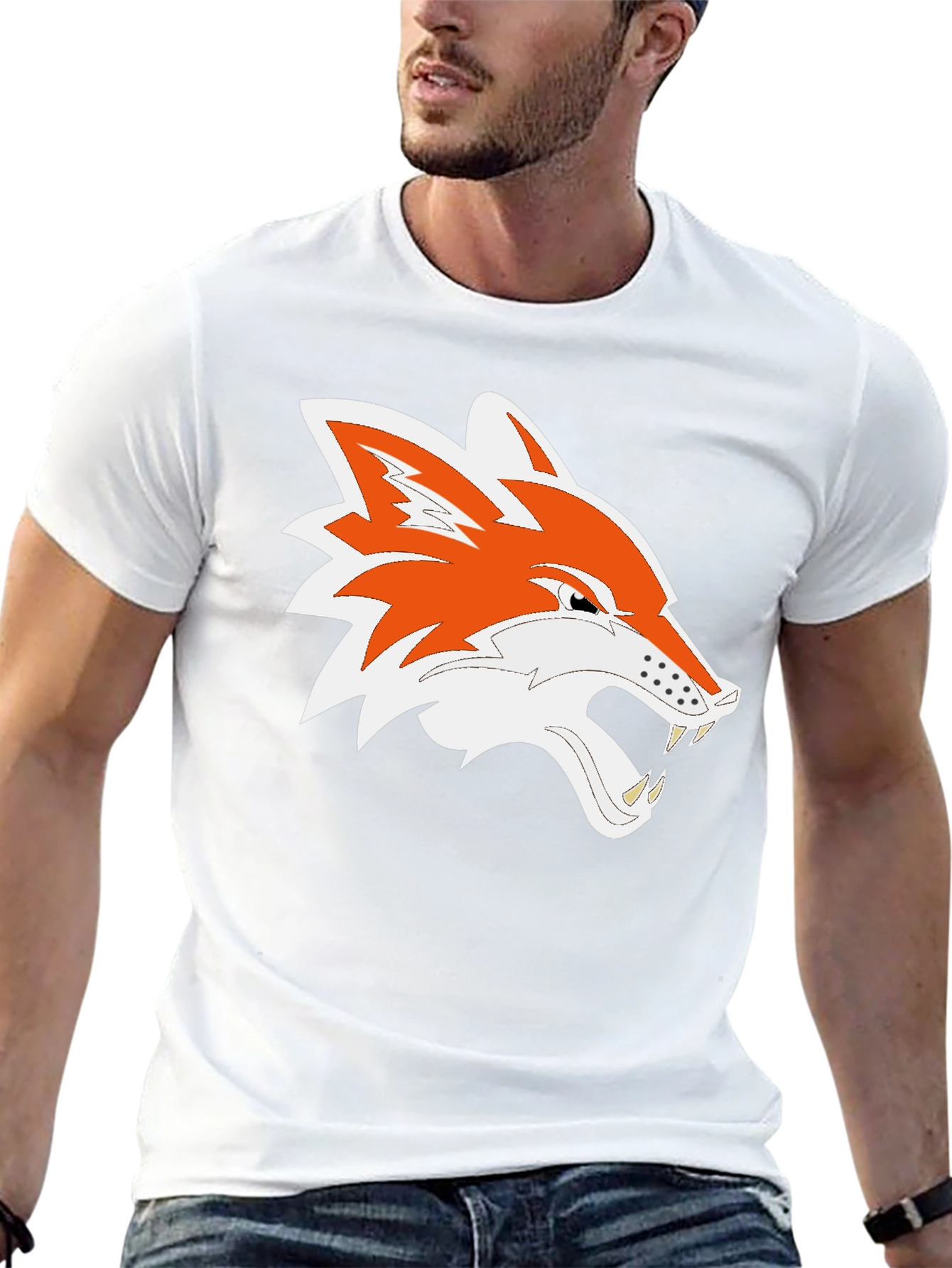 Mens Black Fox Graphic Tee