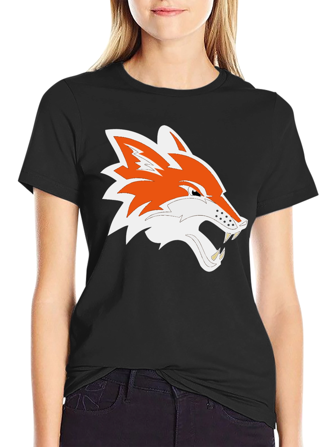 Mens Black Fox Graphic Tee