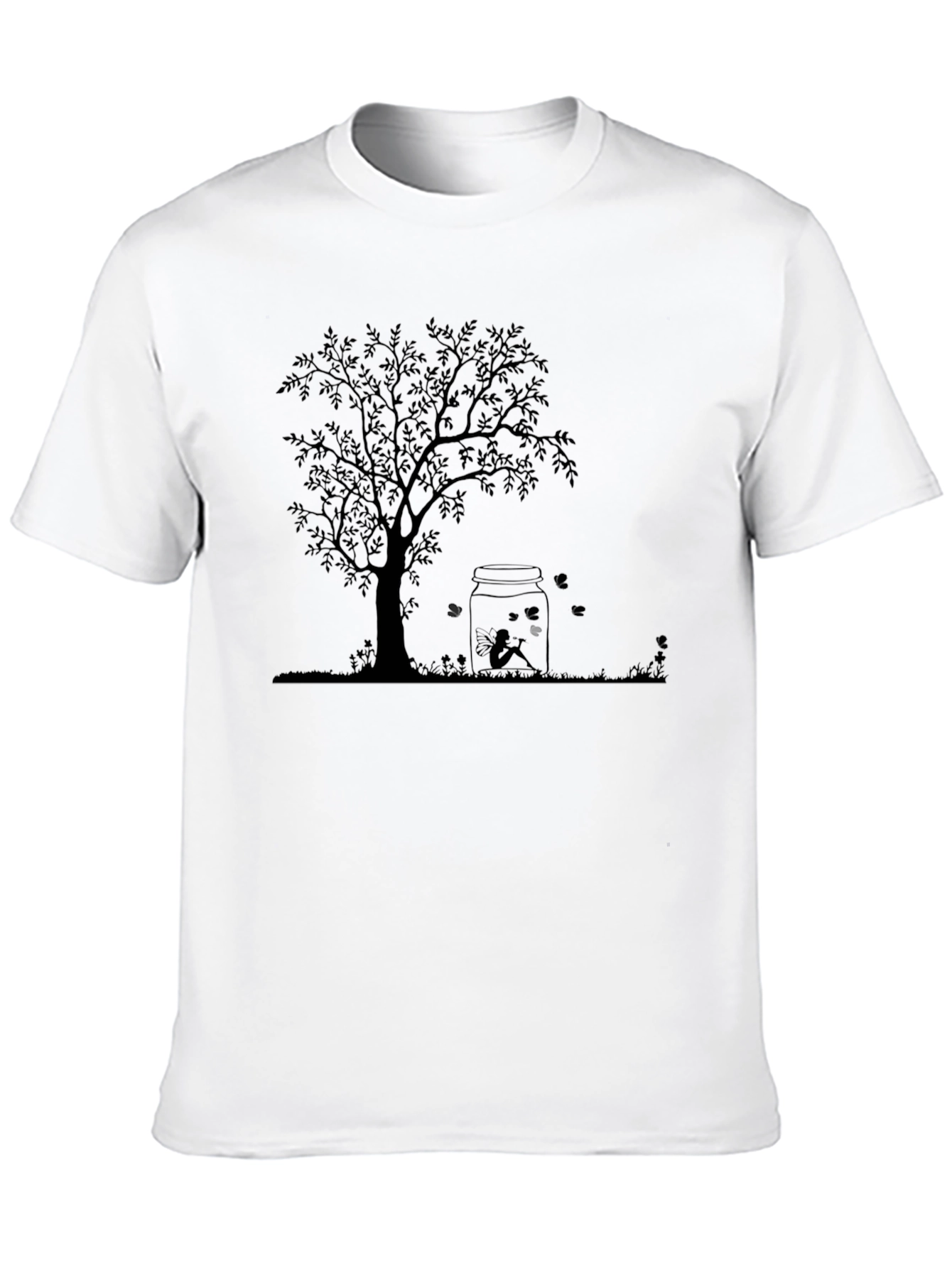 Tree of Life Graphic Tee - Black Cotton