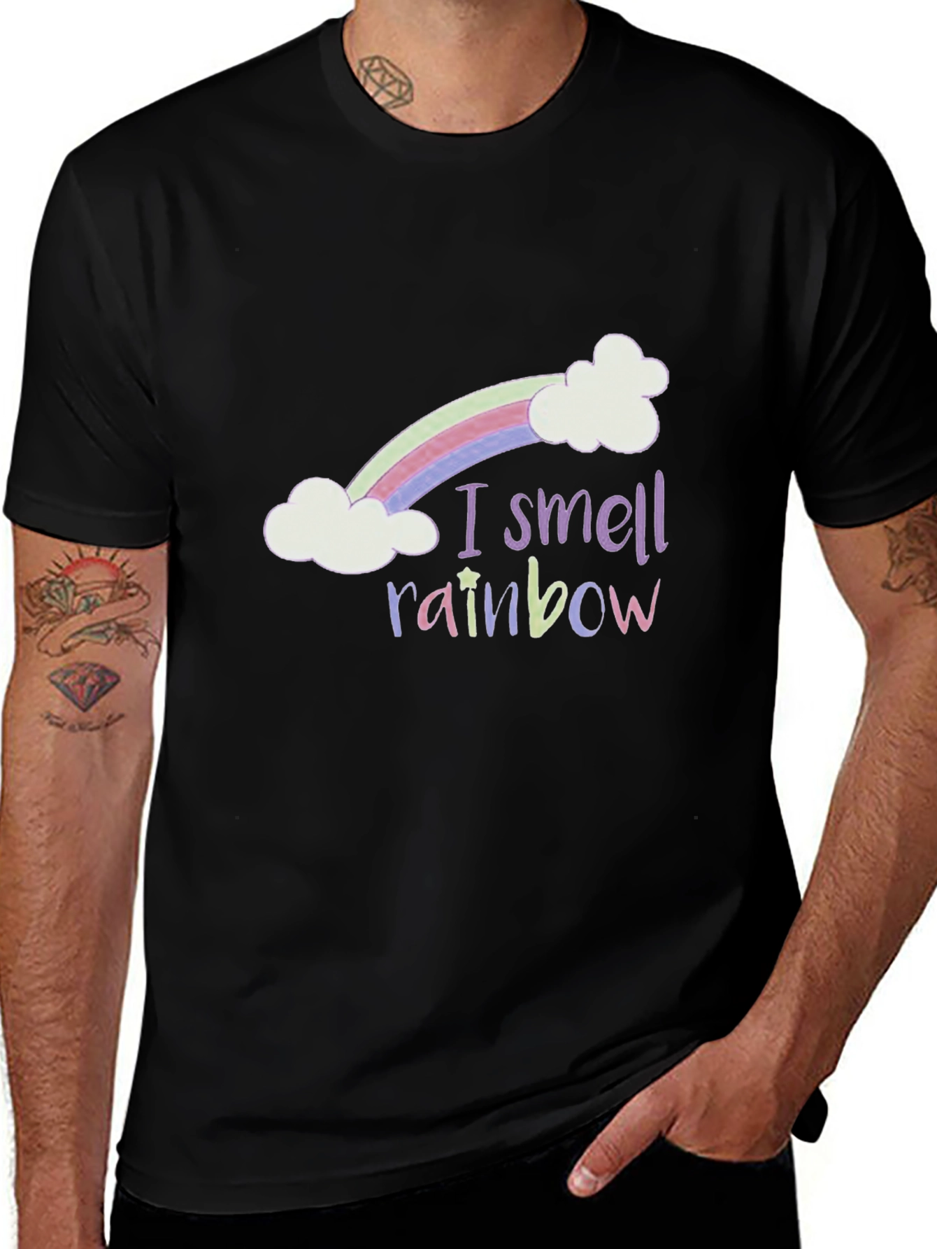 I Smell Rainbow T-Shirt Funny Graphic Tee