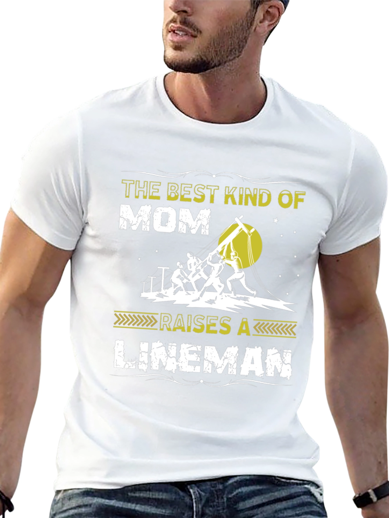Best Kind of Mom Raises a Lineman T-Shirt