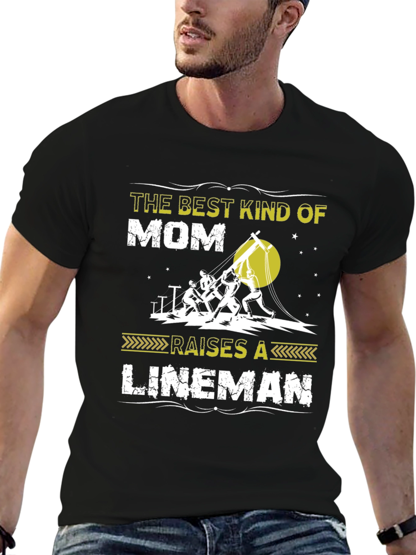 Best Kind of Mom Raises a Lineman T-Shirt