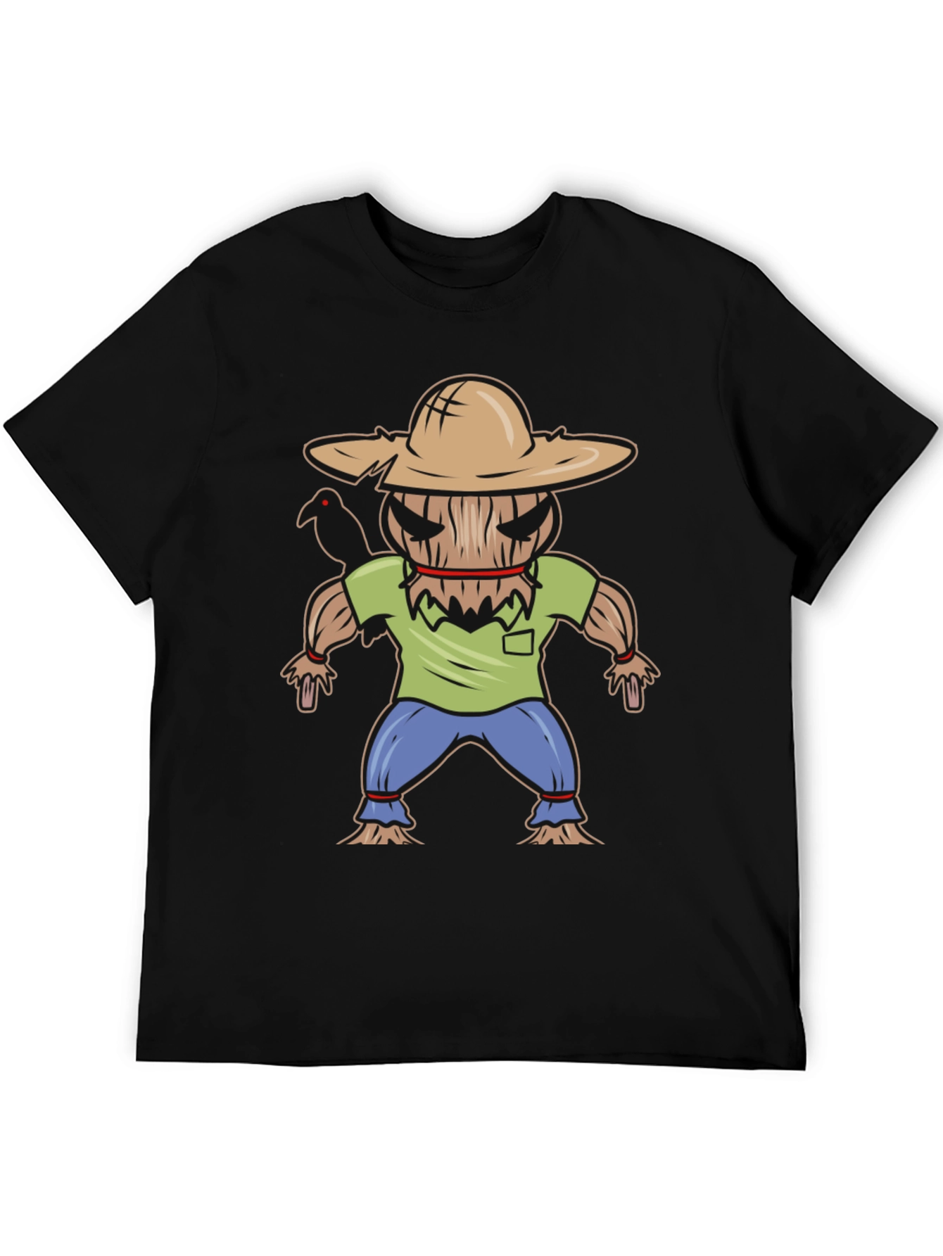 Spooky Scarecrow Graphic T-Shirt
