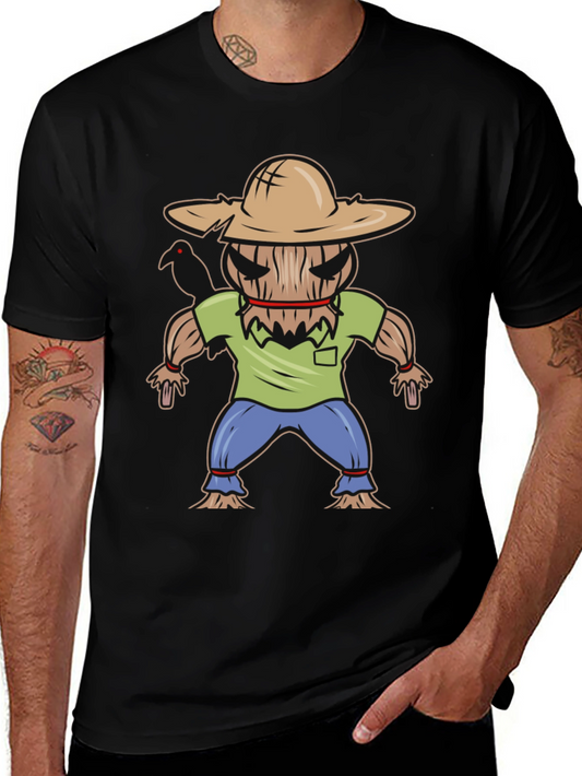 Spooky Scarecrow Graphic T-Shirt