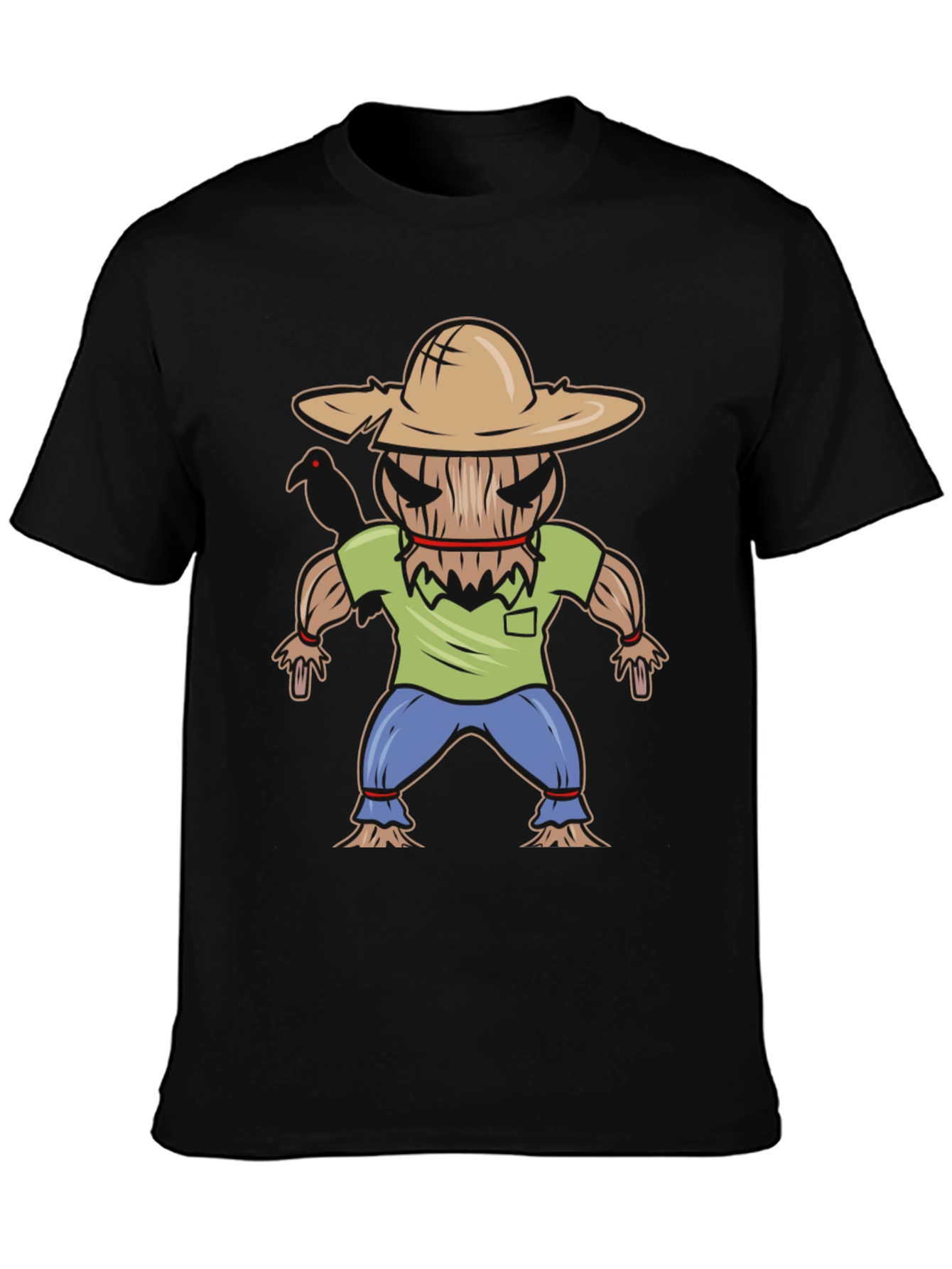 Spooky Scarecrow Graphic T-Shirt