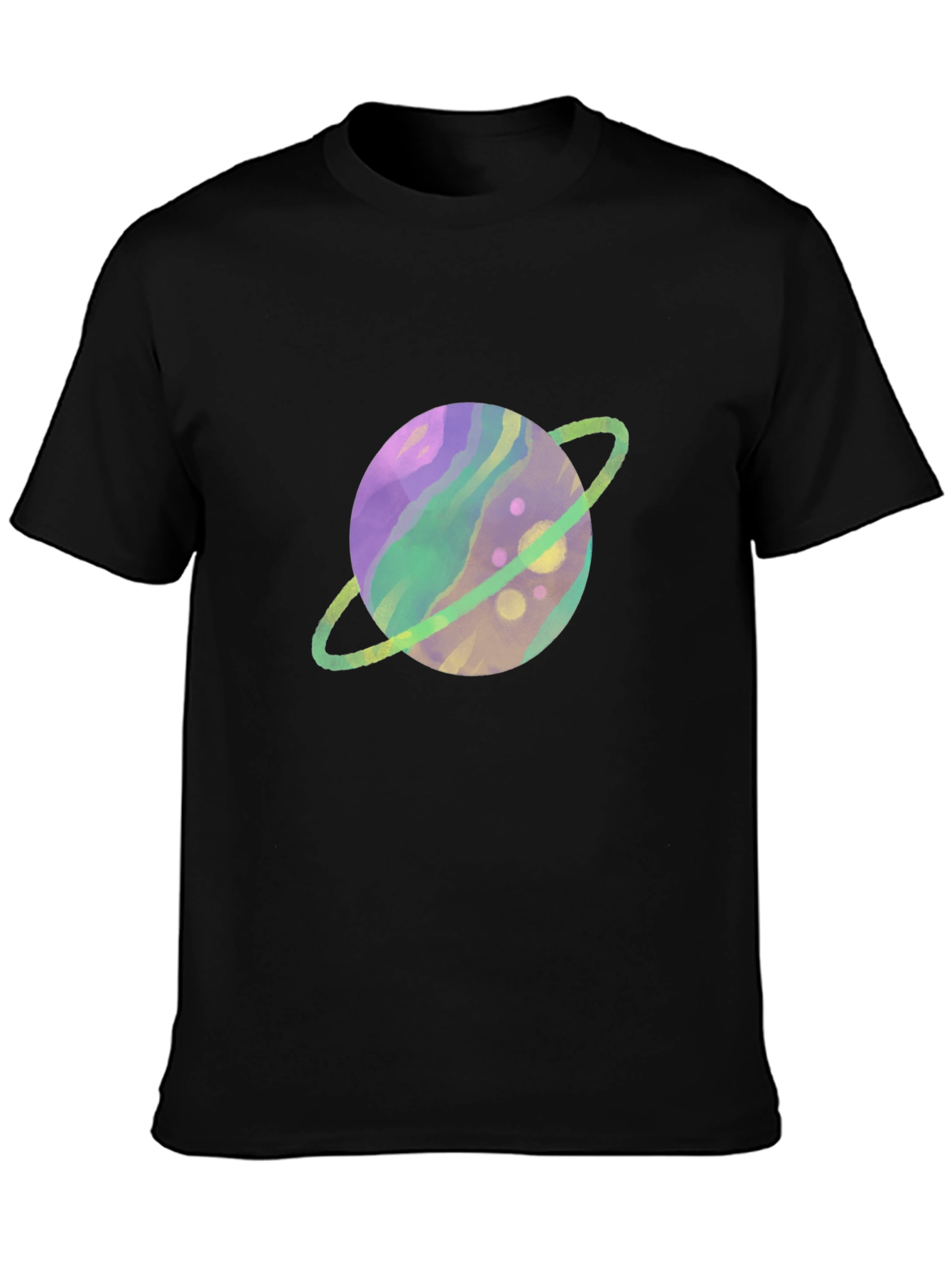 Planet Graphic Tee - Black Cotton