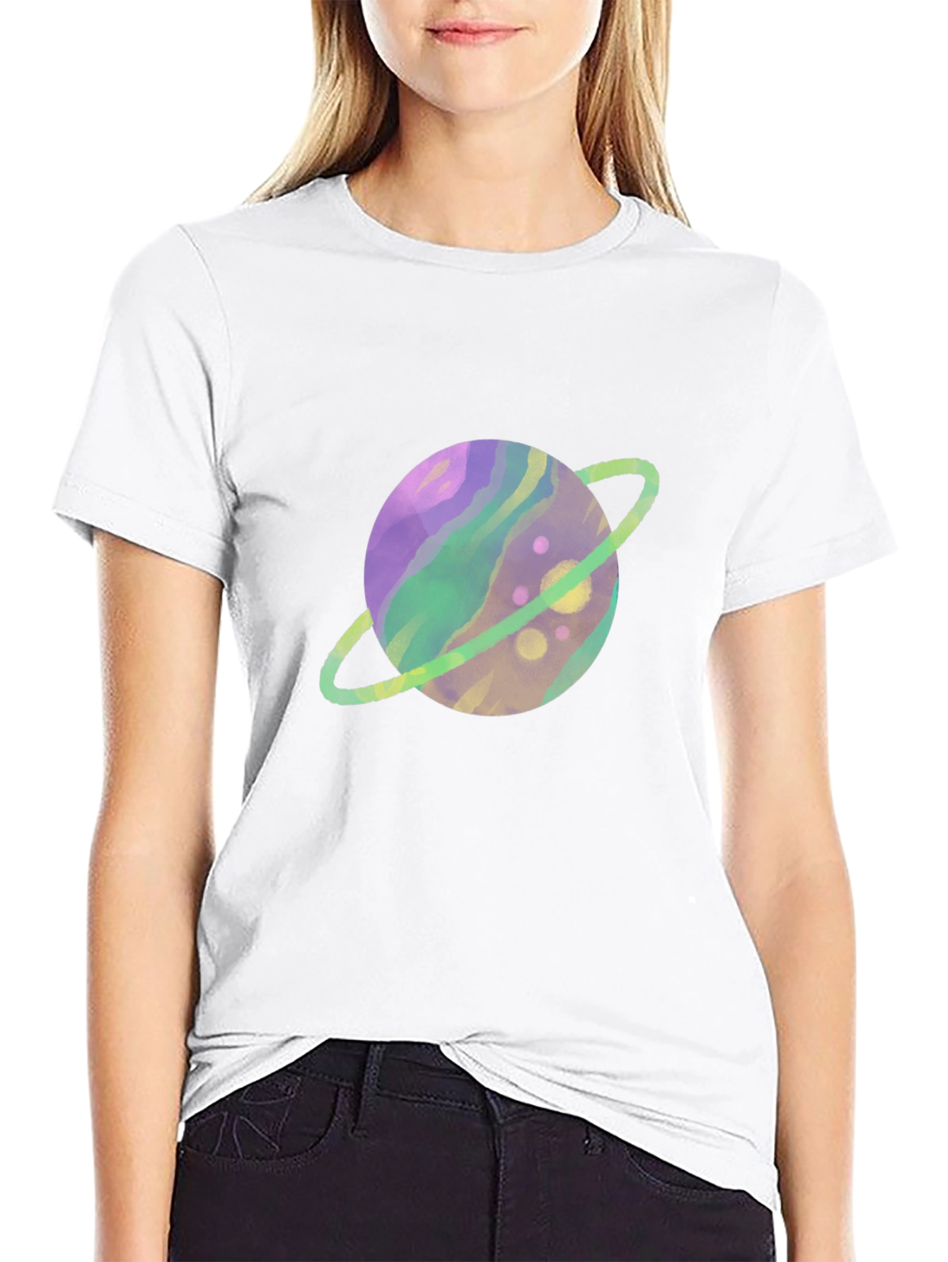 Planet Graphic Tee - Black Cotton