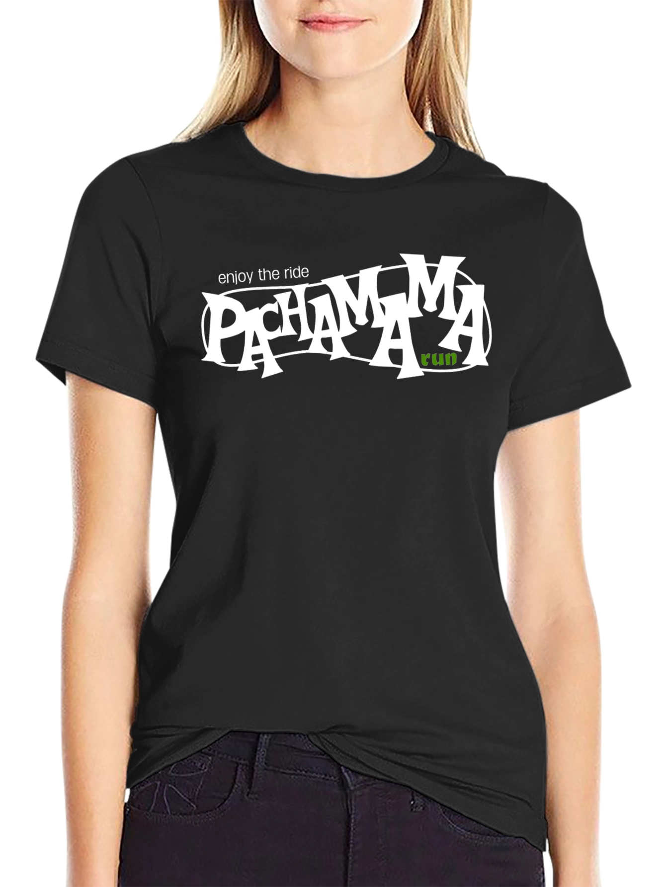 Pacha Mama Run Black T-Shirt