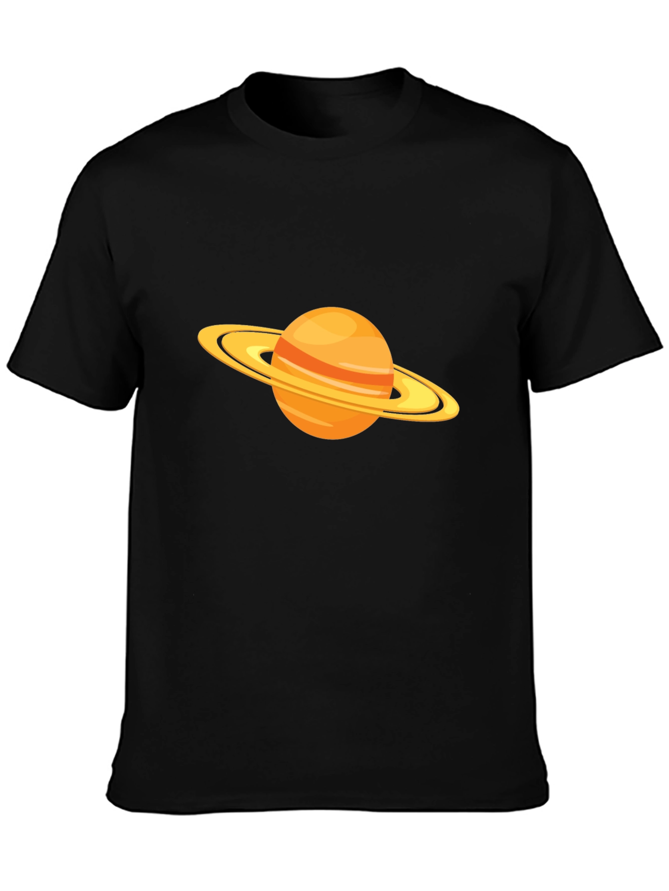 Saturn Graphic Black T-Shirt