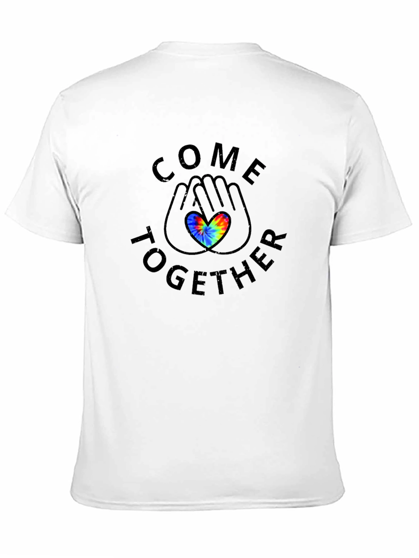 Come Together Tie-Dye Heart Graphic Tee