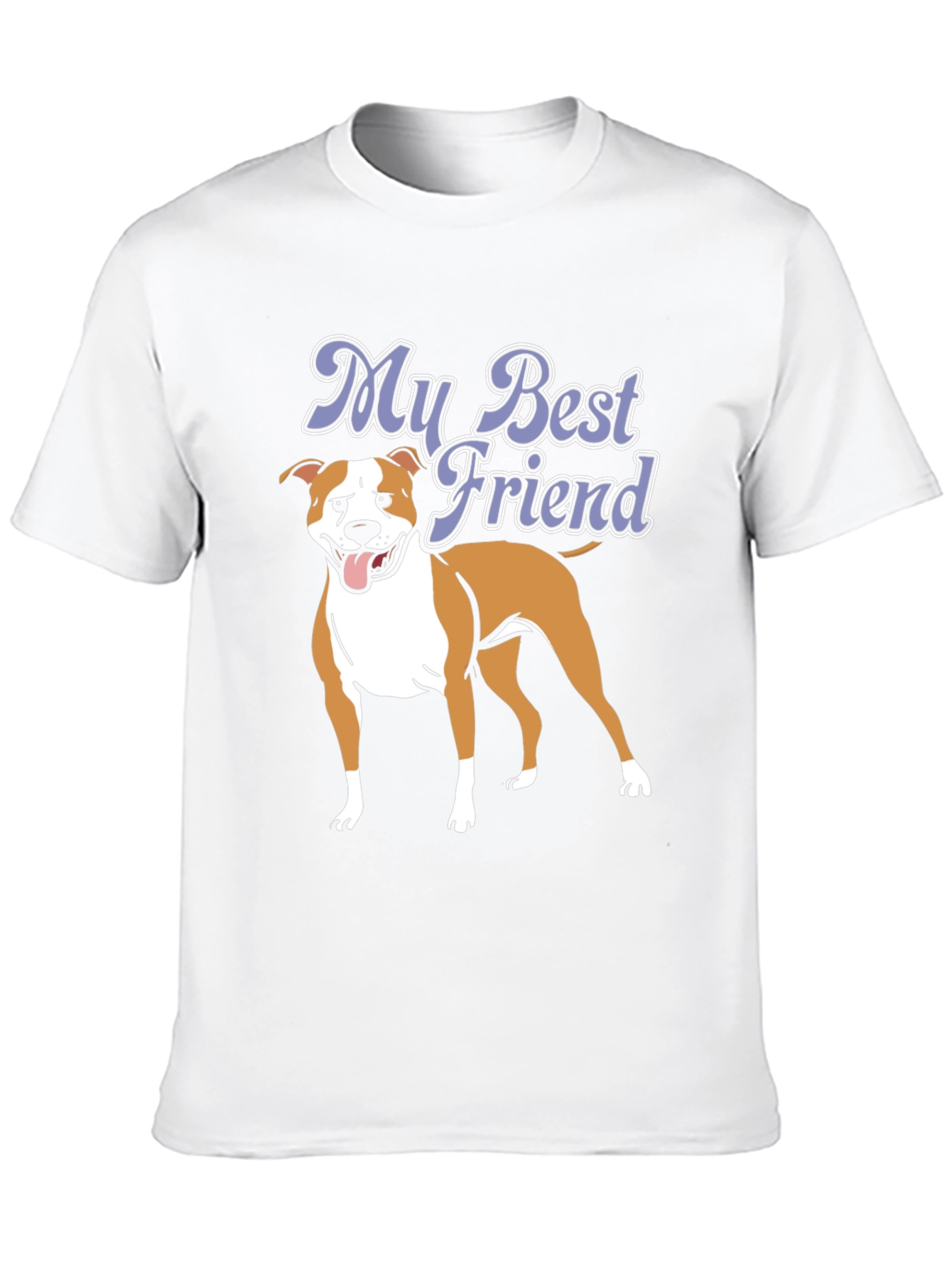 Mens My Best Friend Dog Graphic Black T-Shirt