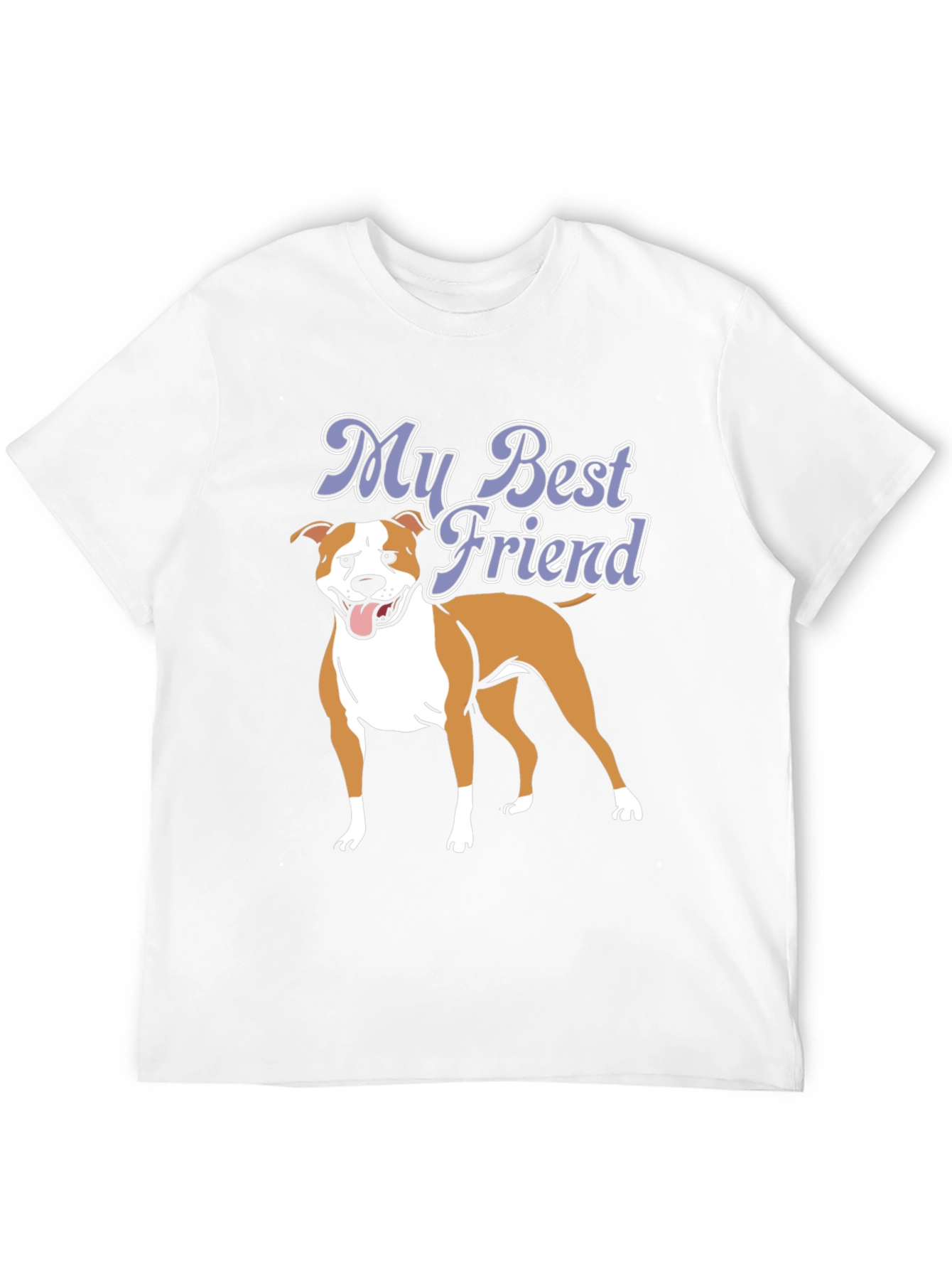 Mens My Best Friend Dog Graphic Black T-Shirt