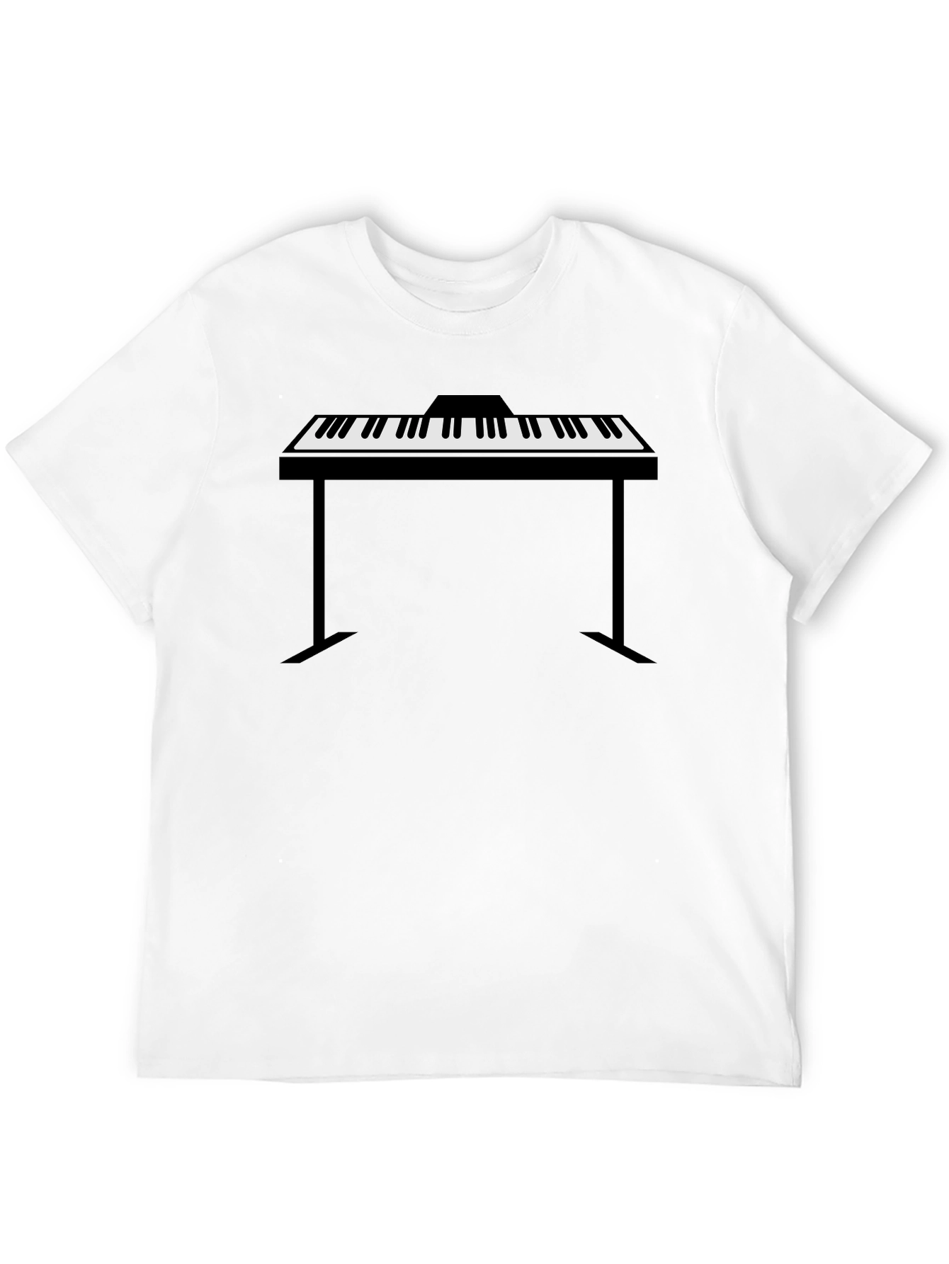 Piano Keyboard Graphic Tee - Musician Style