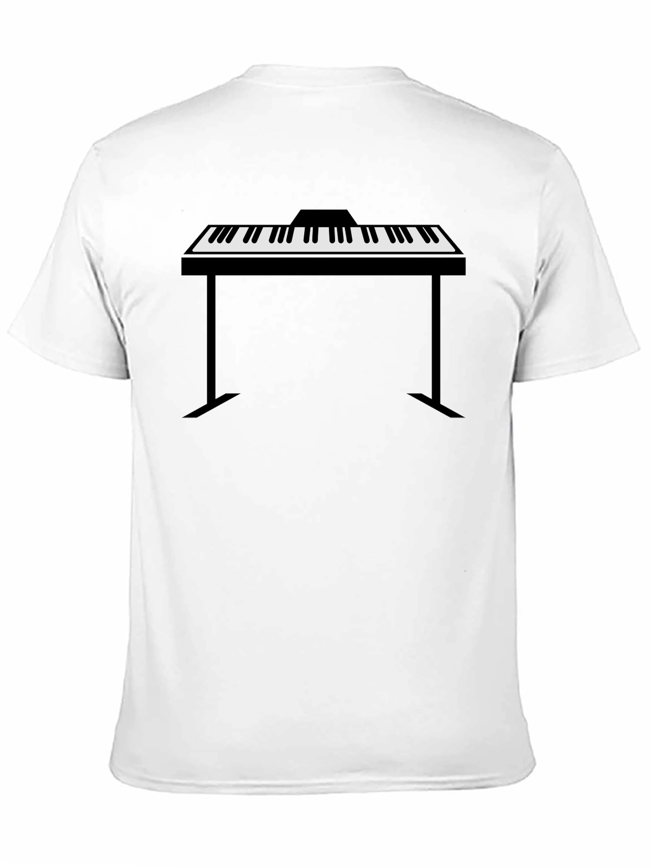 Piano Keyboard Graphic Tee - Musician Style