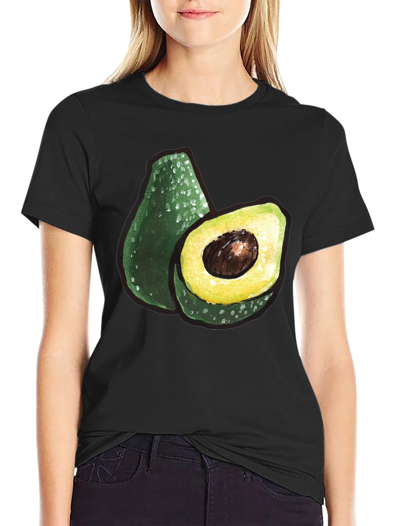 Avocado Graphic T-Shirt - Trendy Foodie Tee