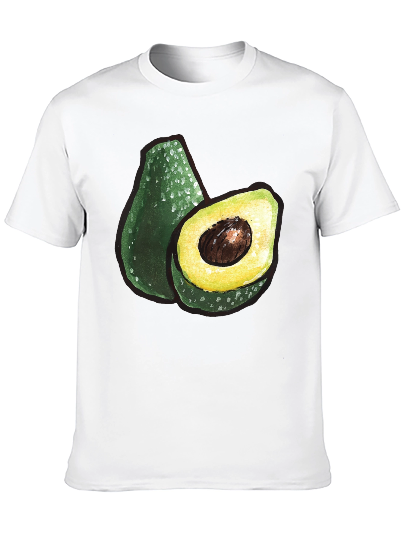 Avocado Graphic T-Shirt - Trendy Foodie Tee