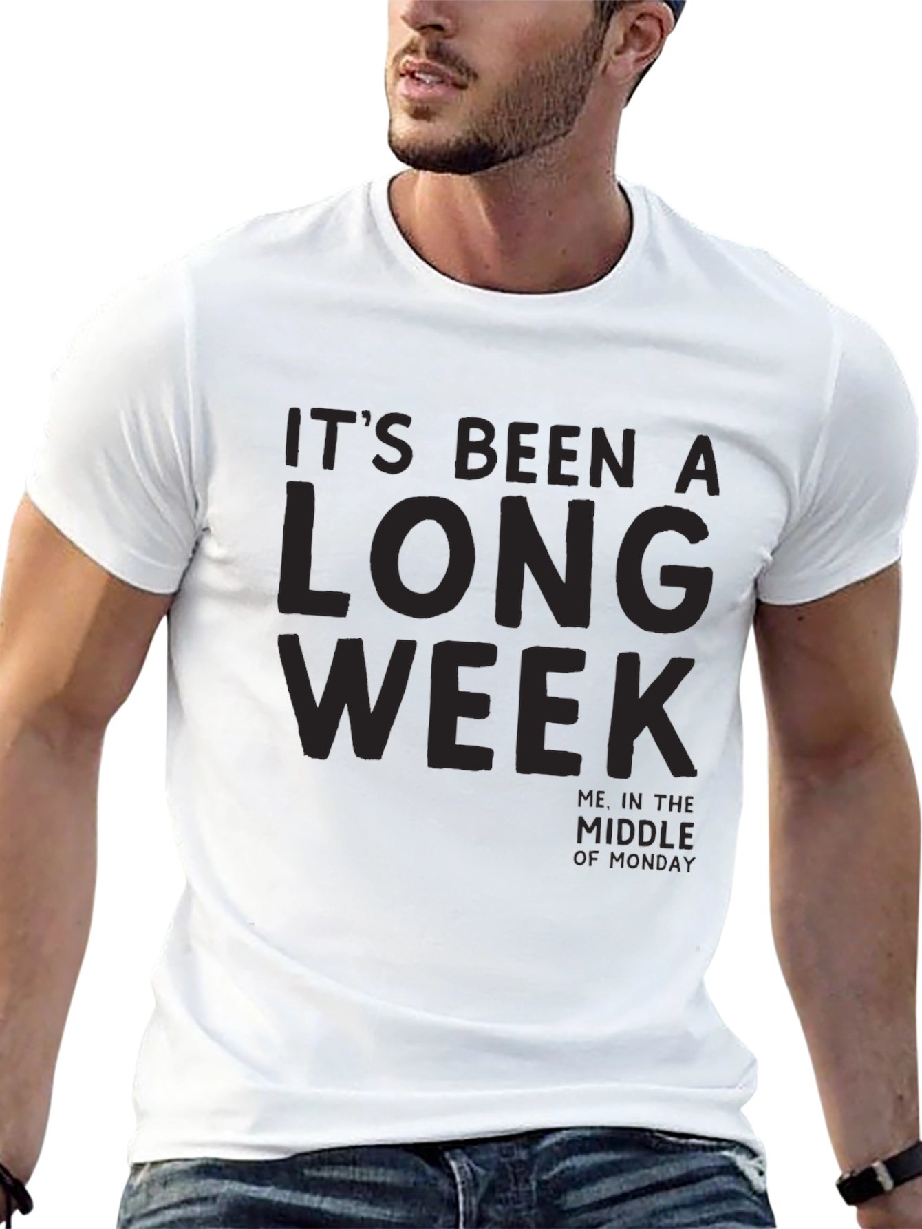 Its Been a Long Week Mens Black T-Shirt