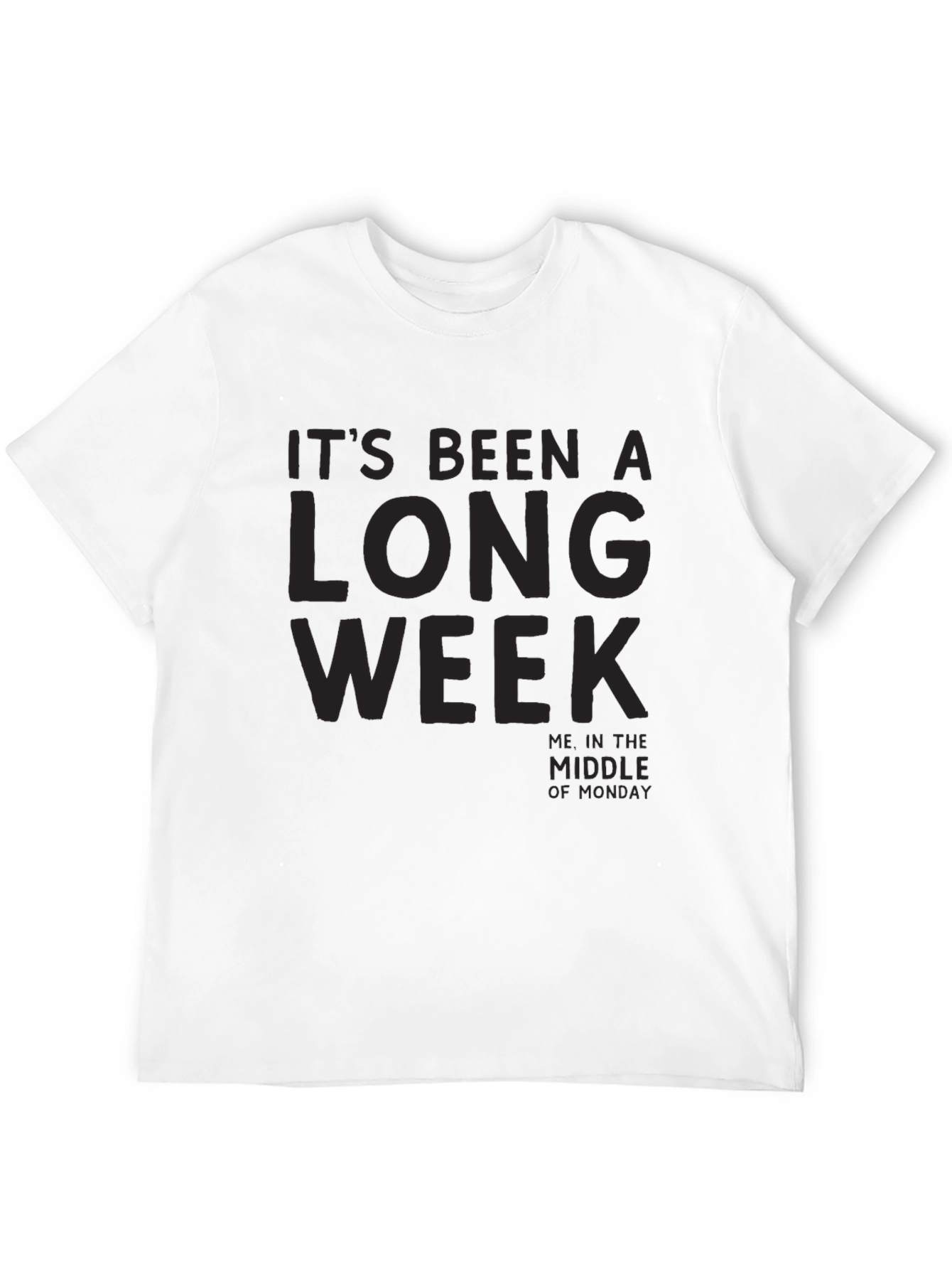 Its Been a Long Week Mens Black T-Shirt