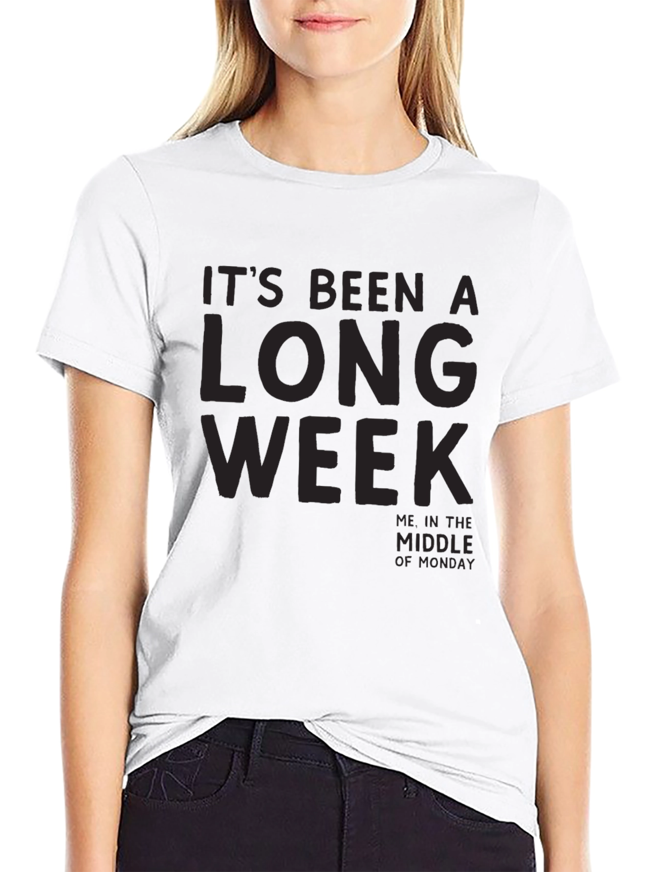 Its Been a Long Week Mens Black T-Shirt