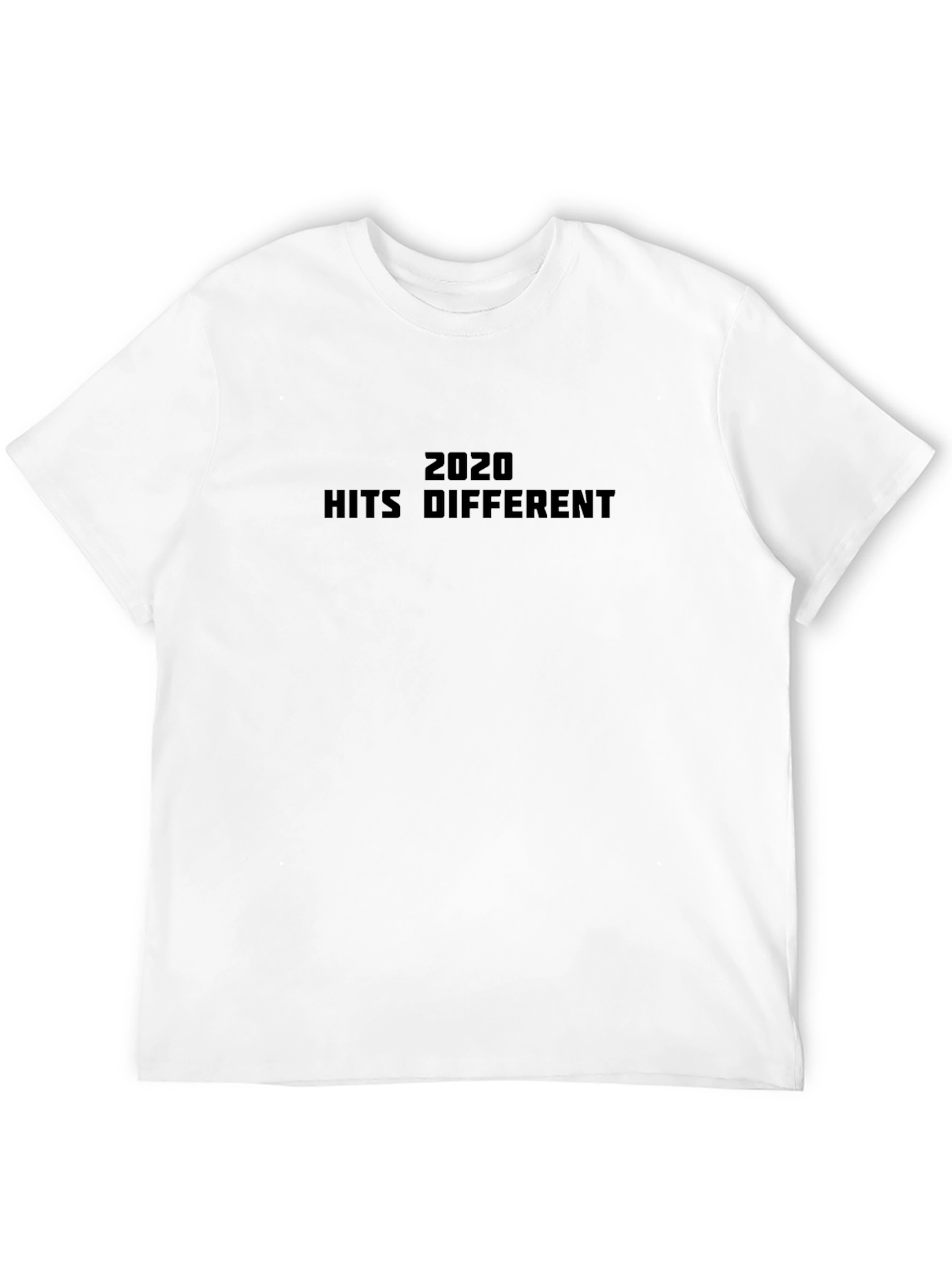 2020 Hits Different Graphic Tee - Unisex Black T-Shirt