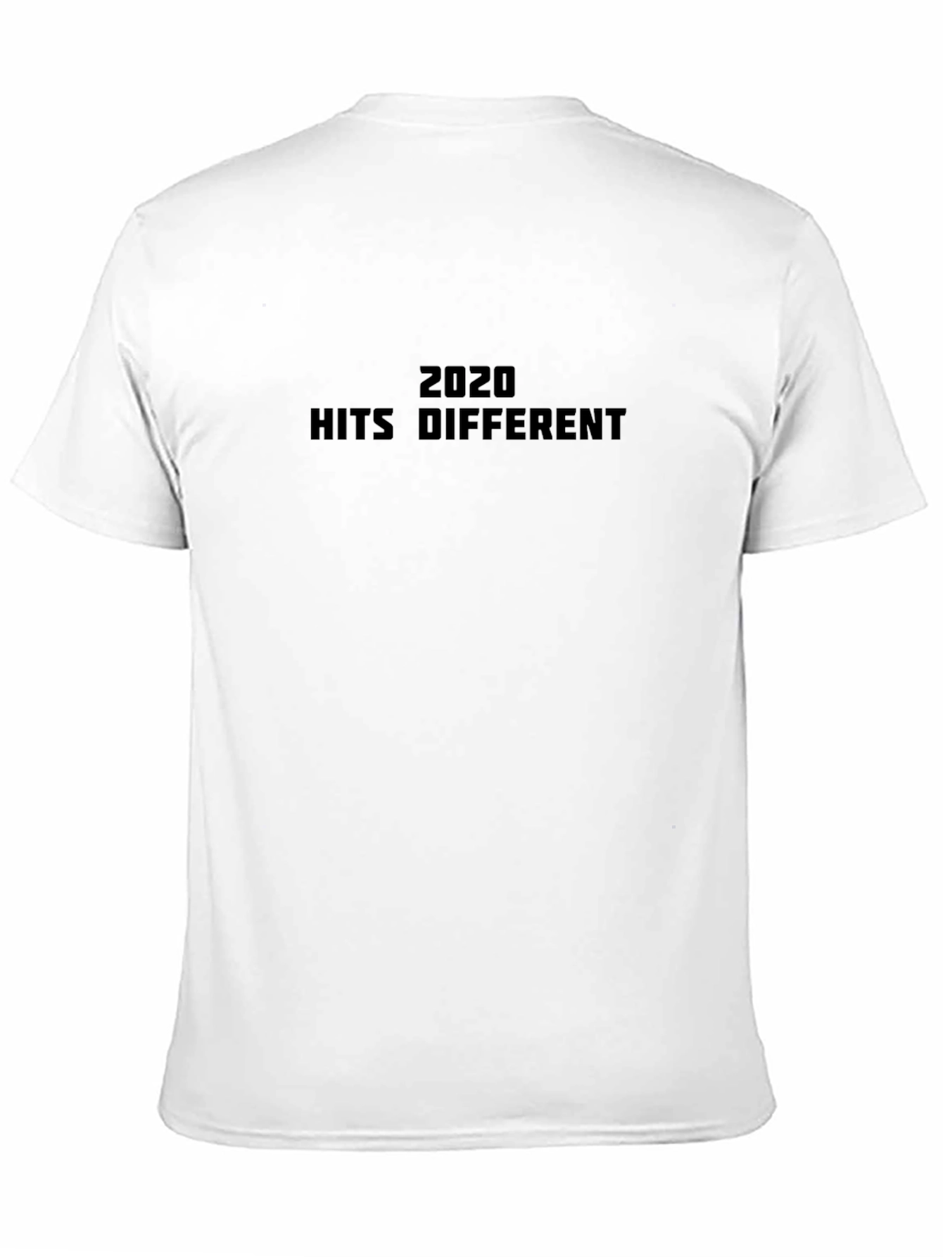 2020 Hits Different Graphic Tee - Unisex Black T-Shirt