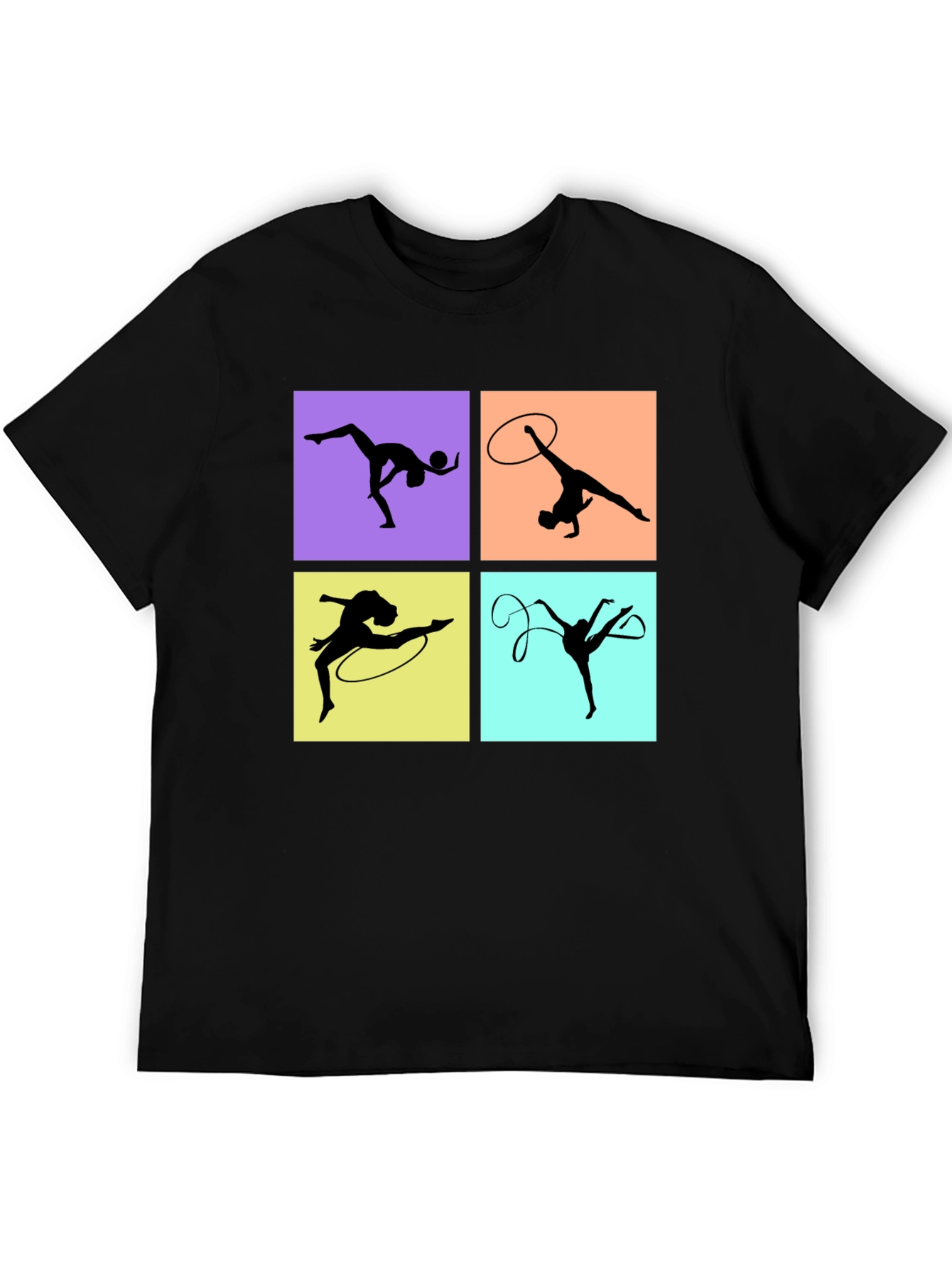 Rhythmic Gymnastics T-Shirt - Black Graphic Tee