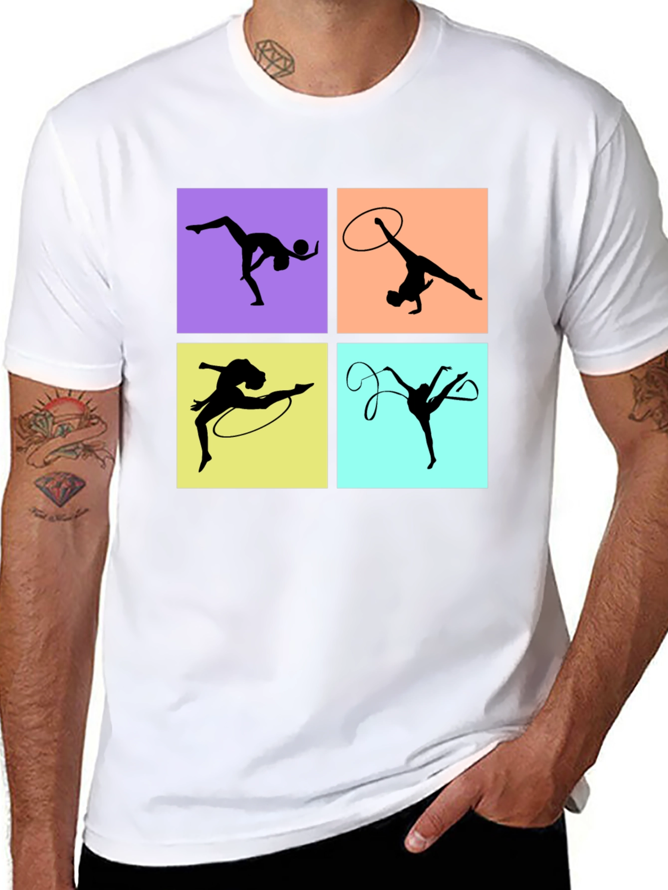 Rhythmic Gymnastics T-Shirt - Black Graphic Tee