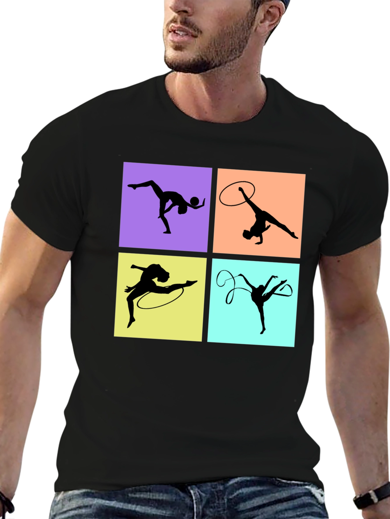 Rhythmic Gymnastics T-Shirt - Black Graphic Tee