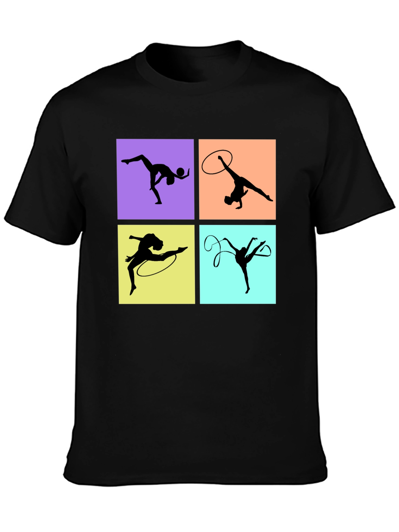 Rhythmic Gymnastics T-Shirt - Black Graphic Tee