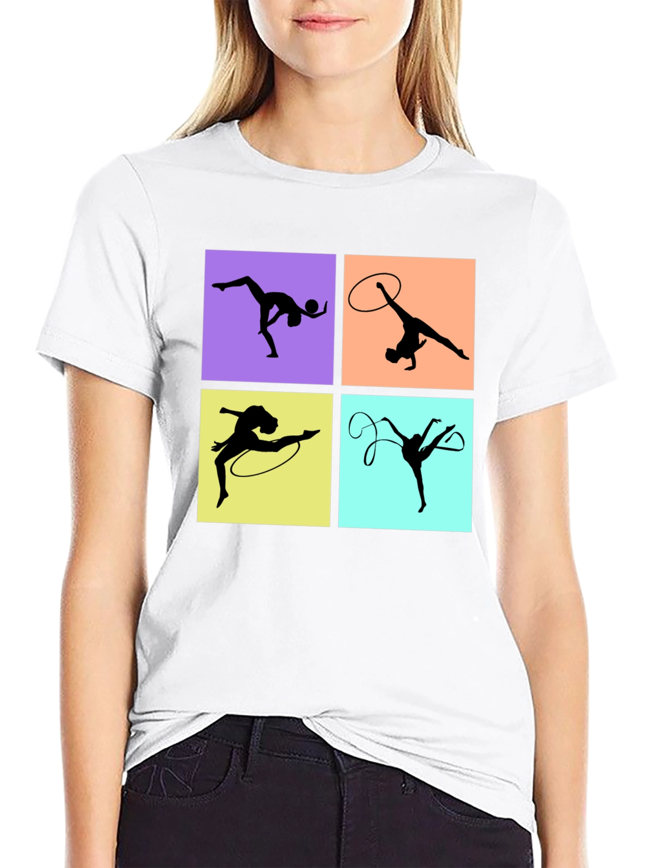 Rhythmic Gymnastics T-Shirt - Black Graphic Tee