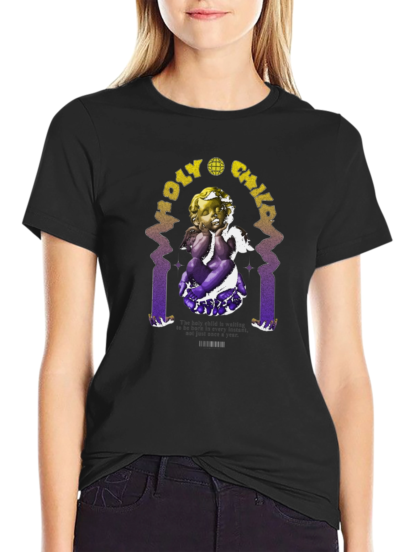 Holy Child Graphic Print T-Shirt