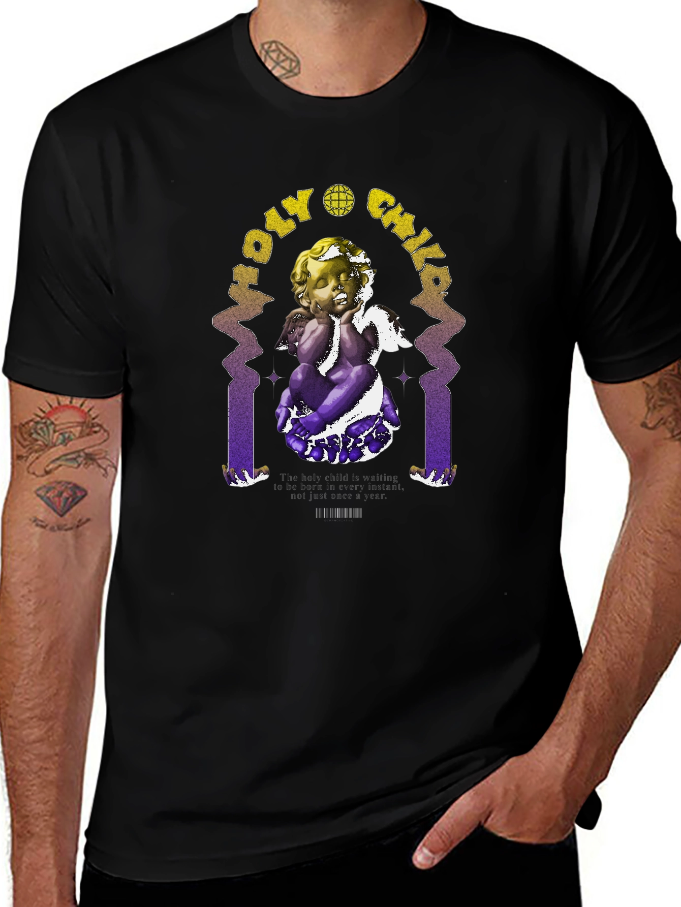 Holy Child Graphic Print T-Shirt