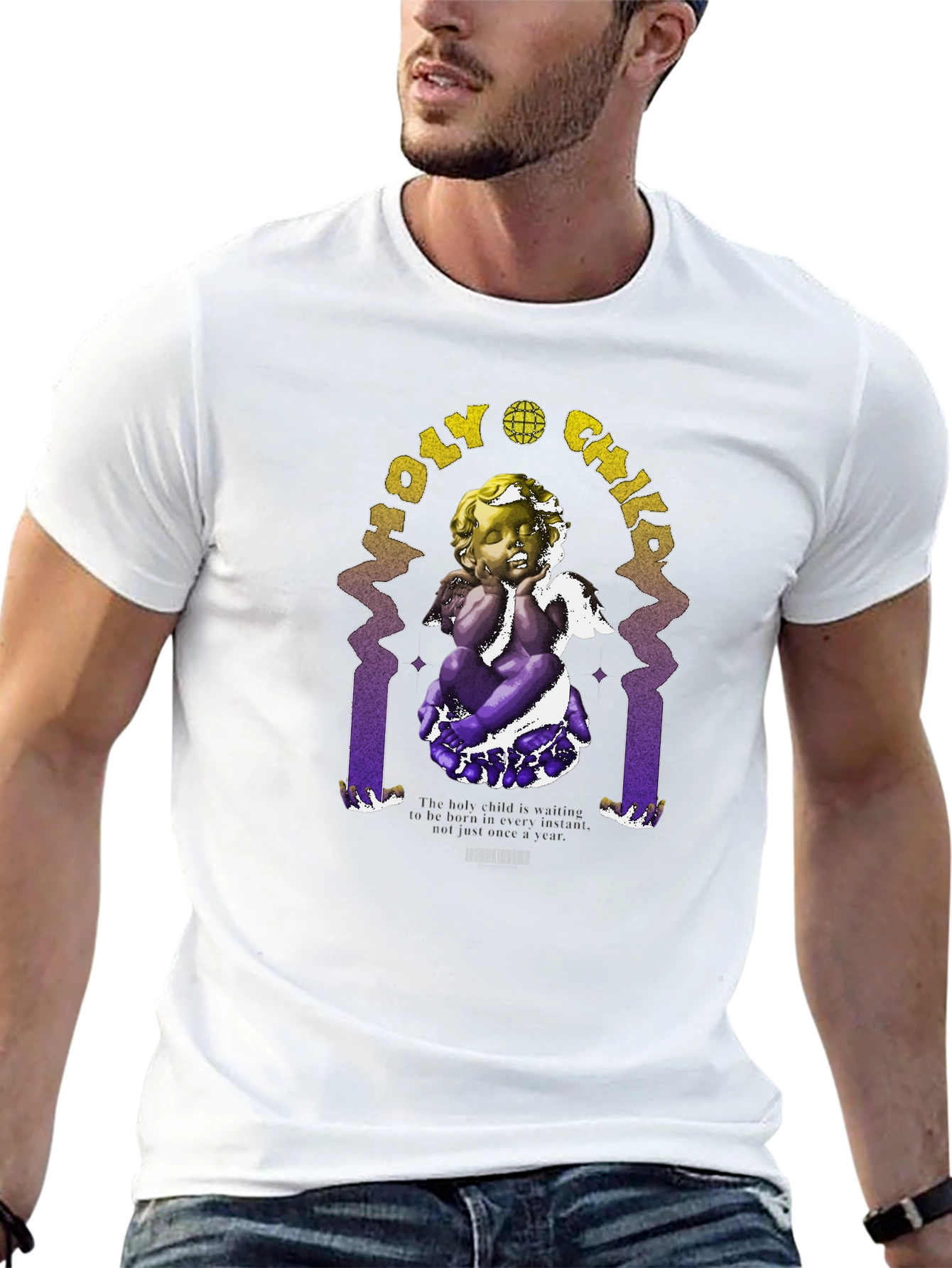 Holy Child Graphic Print T-Shirt