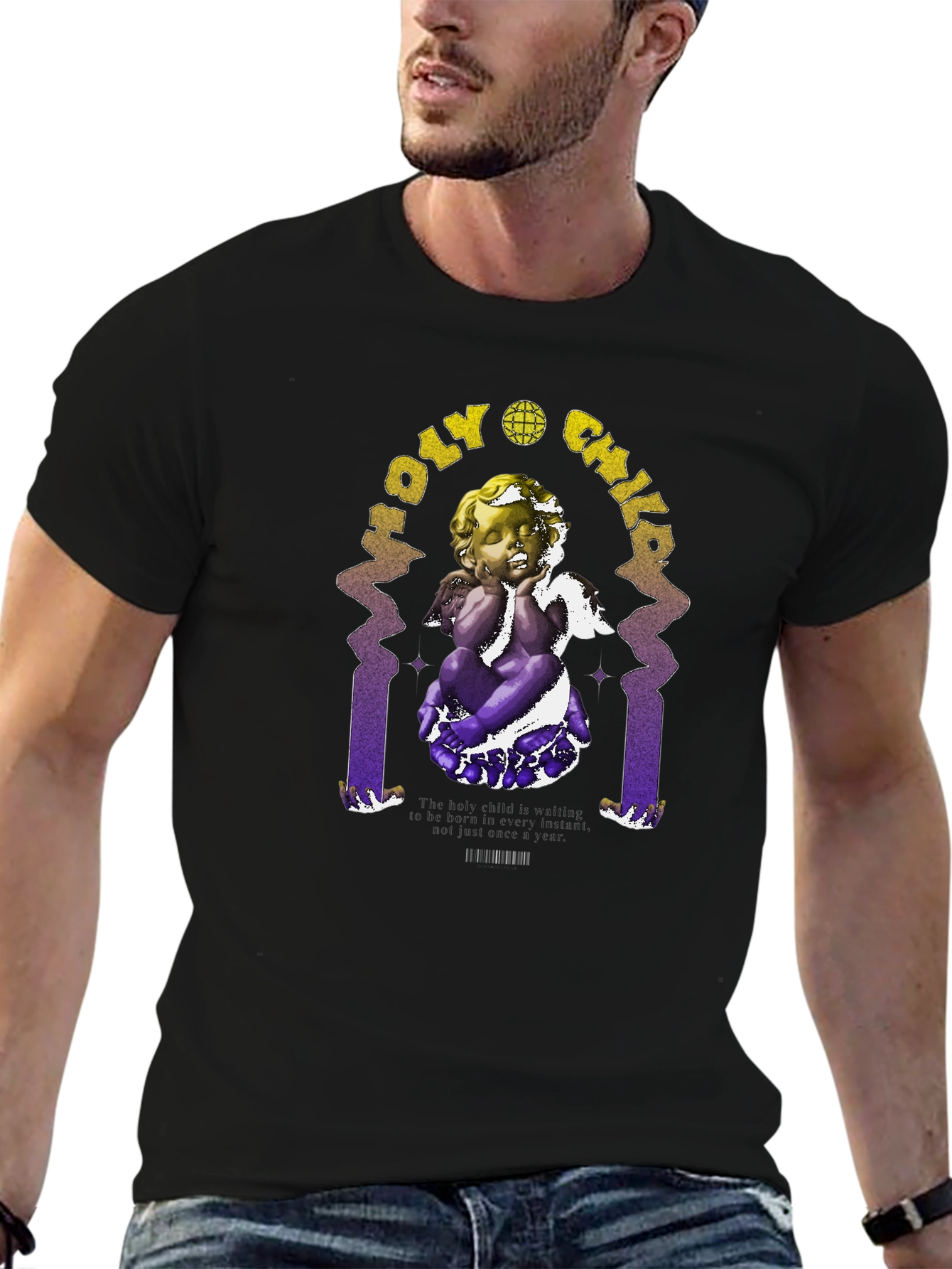 Holy Child Graphic Print T-Shirt