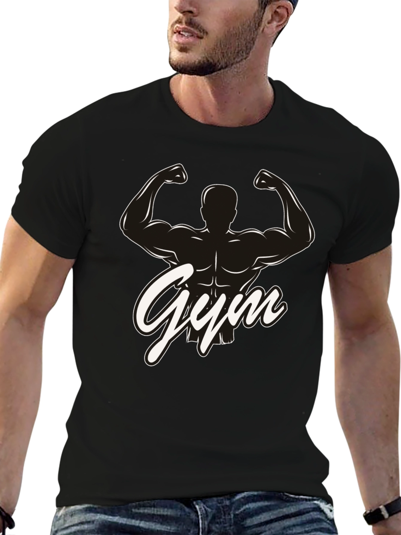 Gym Silhouette Graphic T-Shirt