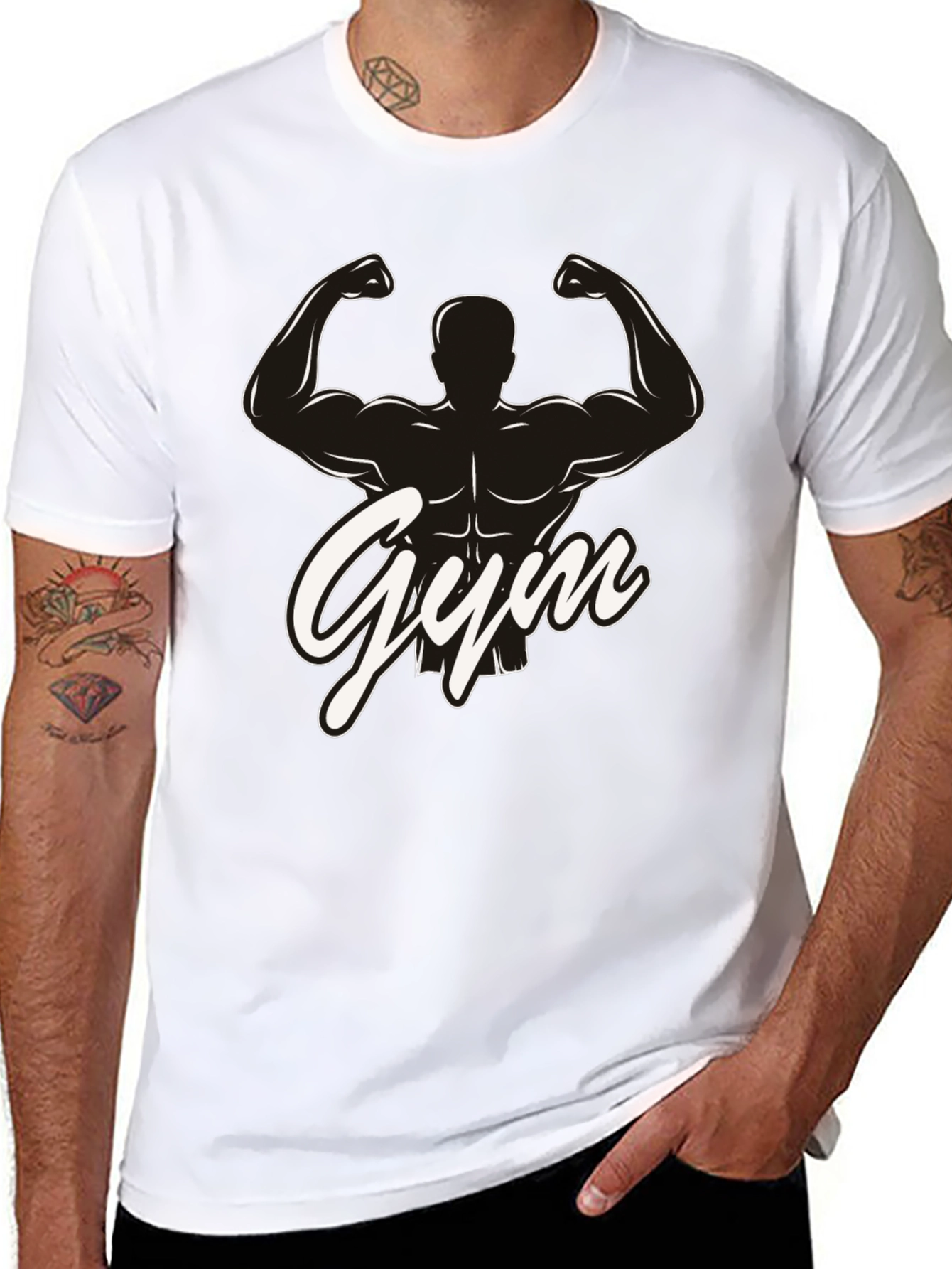 Gym Silhouette Graphic T-Shirt