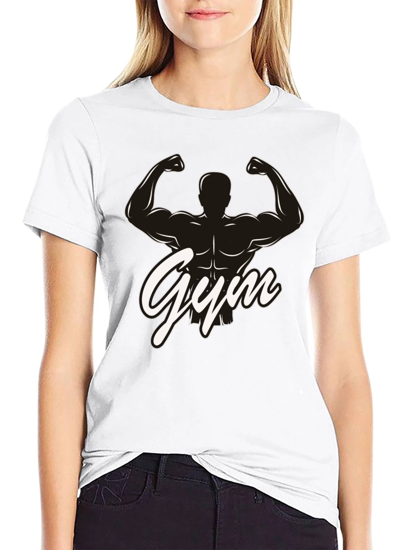 Gym Silhouette Graphic T-Shirt