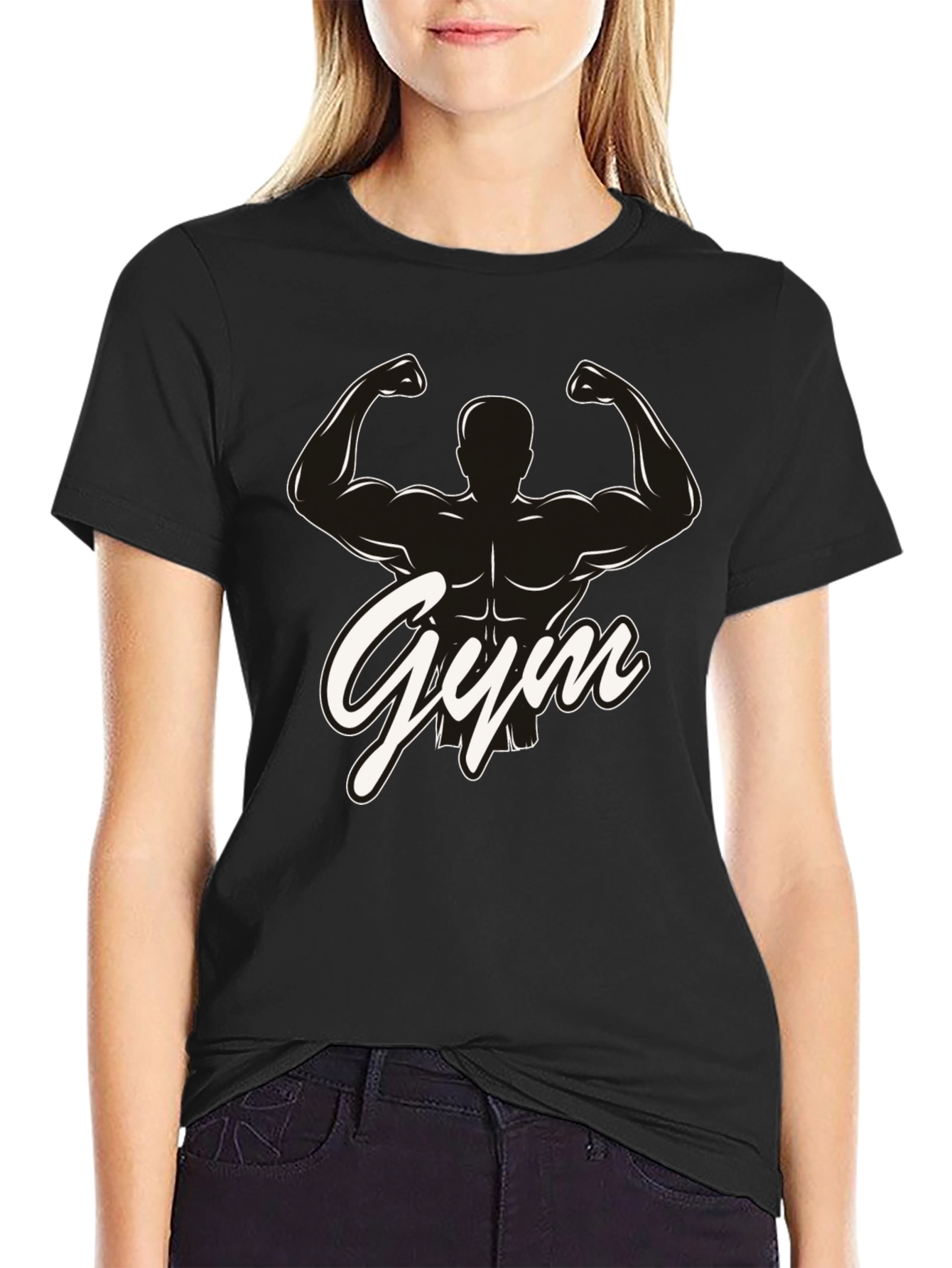 Gym Silhouette Graphic T-Shirt