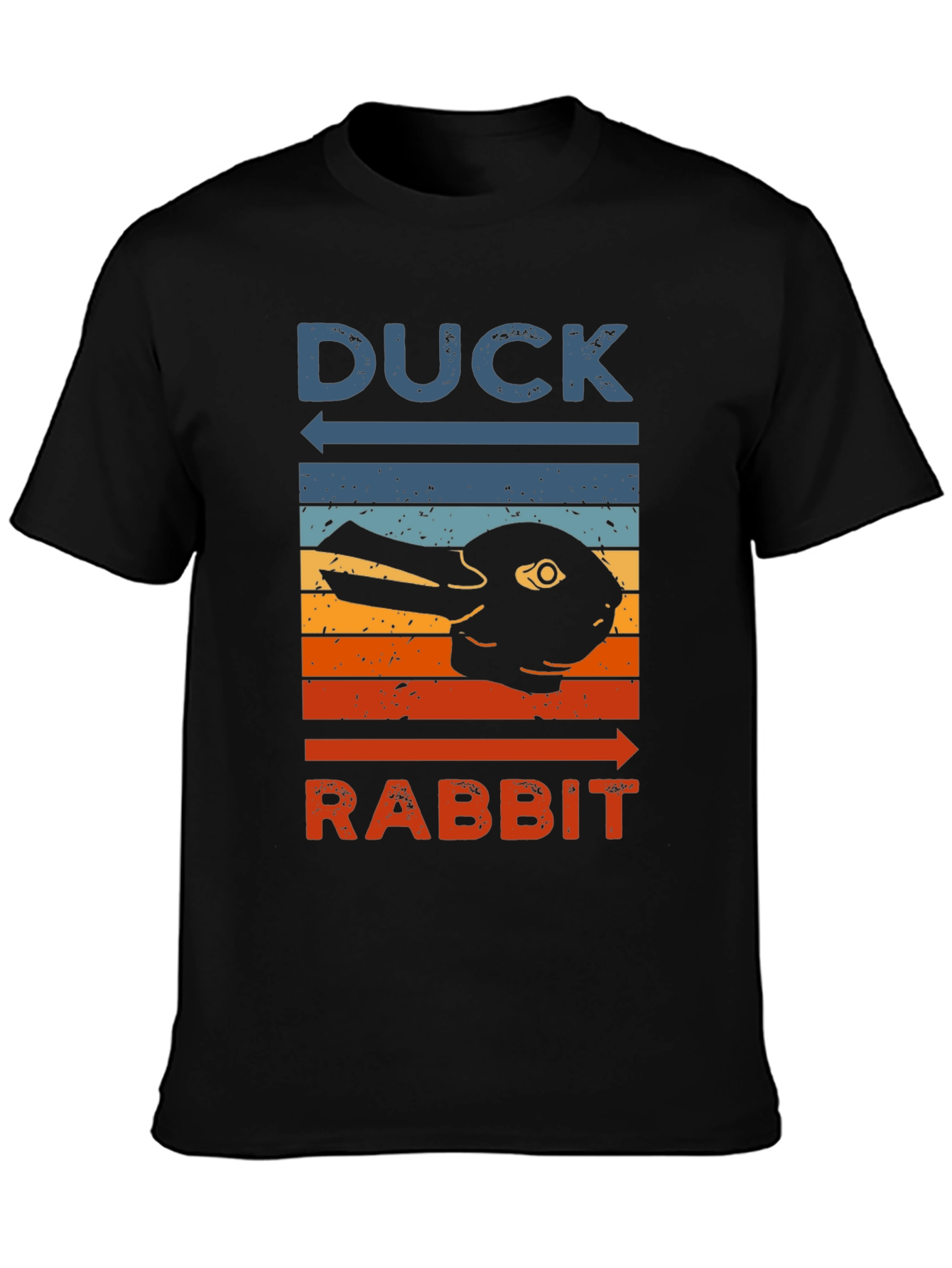 Duck Rabbit Illusion Graphic Tee - Visual Perception T-Shirt